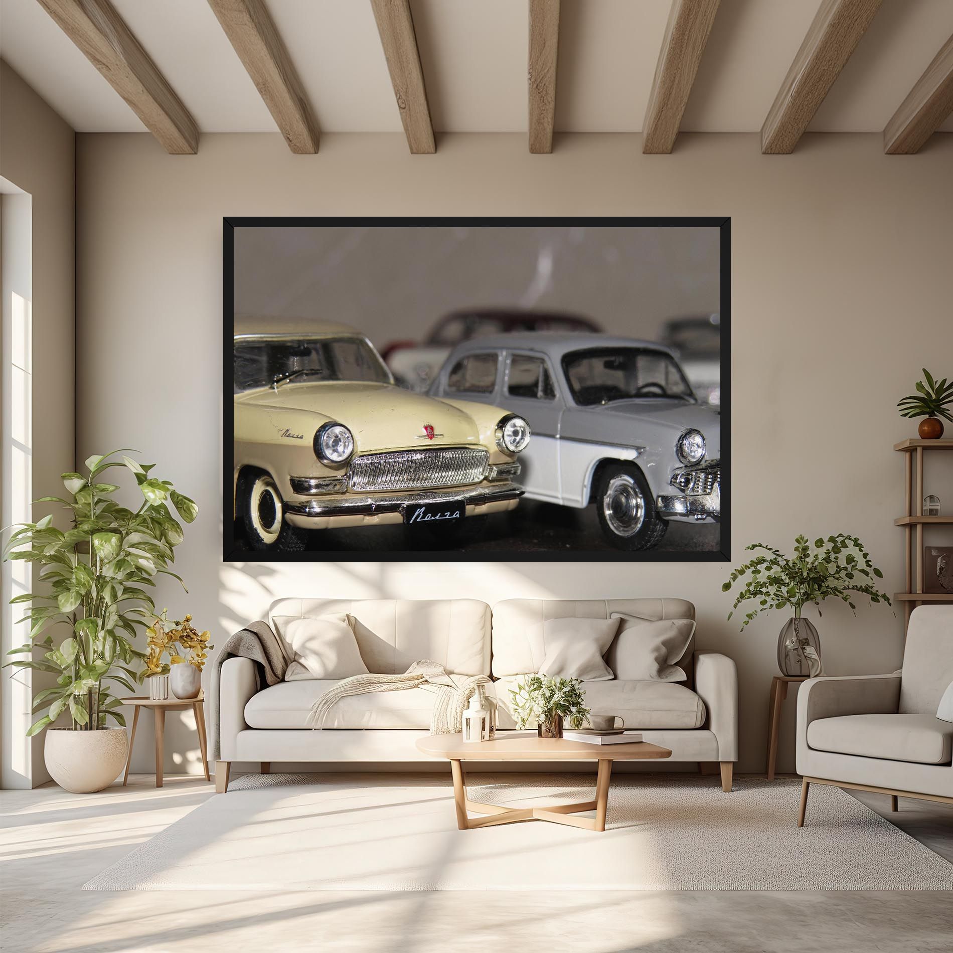 Cream Grey Car mockup 6