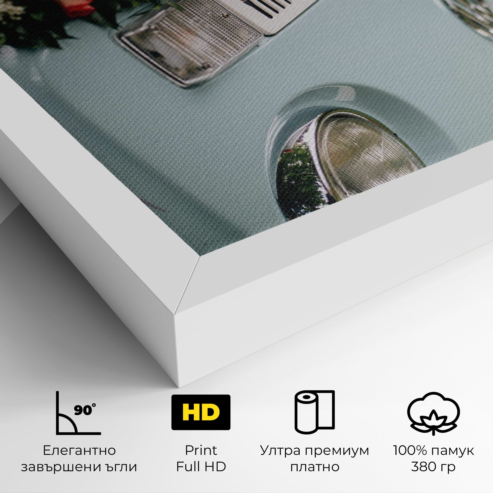 Vintage Rose Van mockup 4