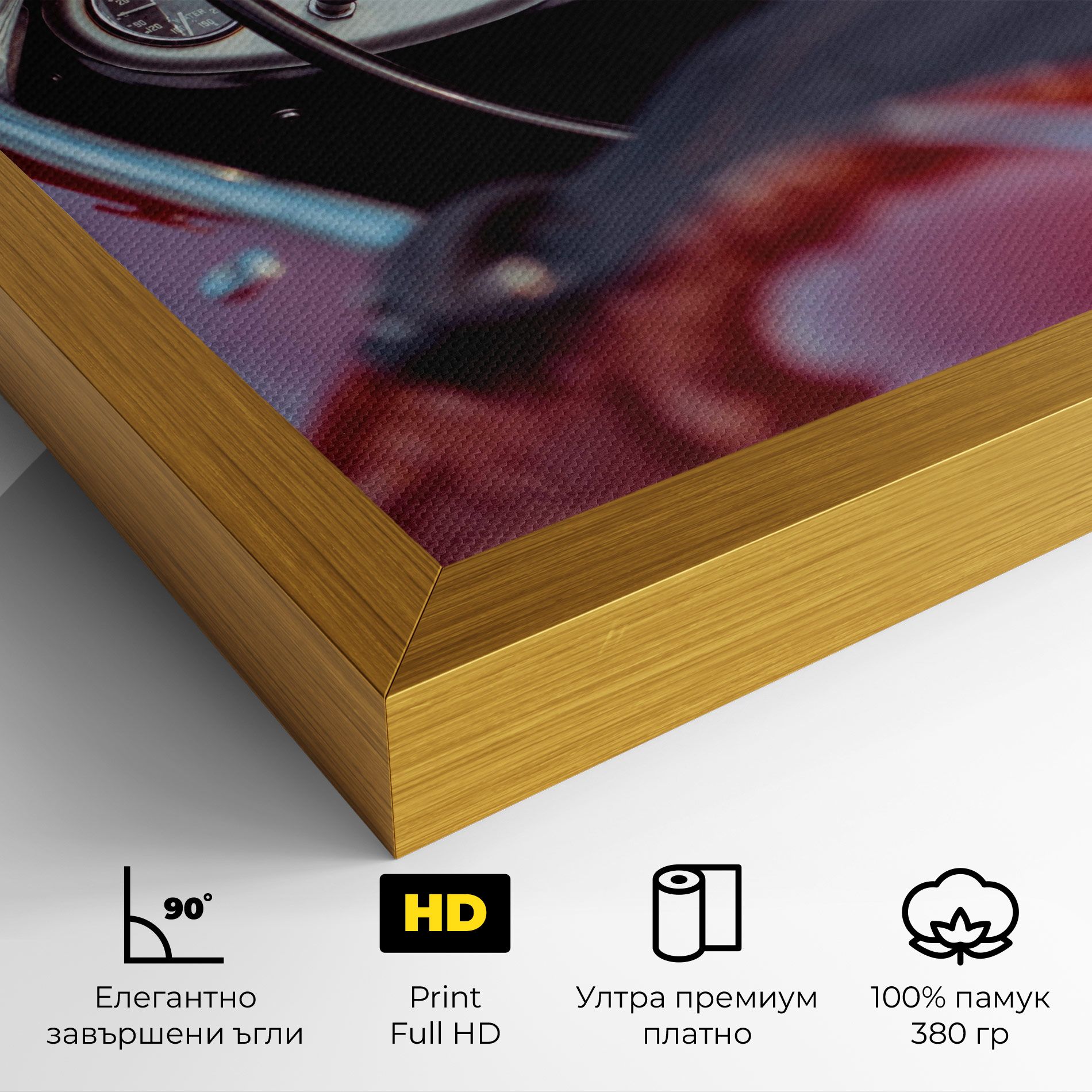 Classic Red Car mockup 4