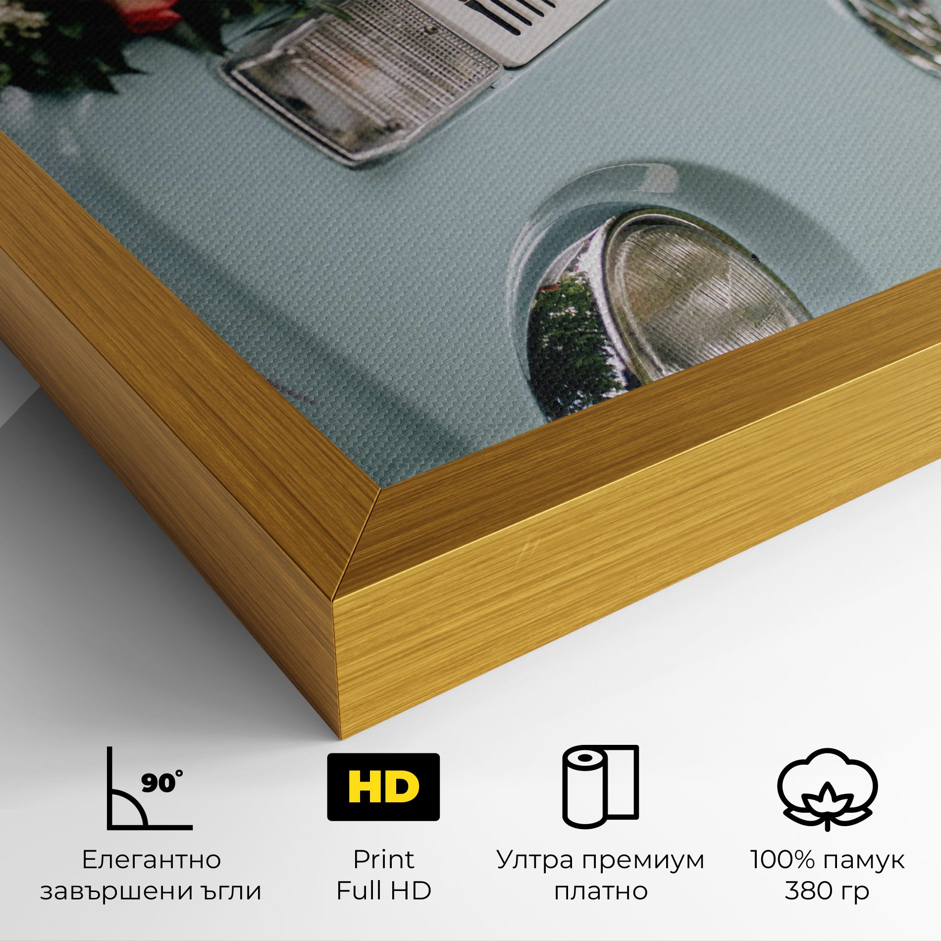 Vintage Rose Van mockup 4