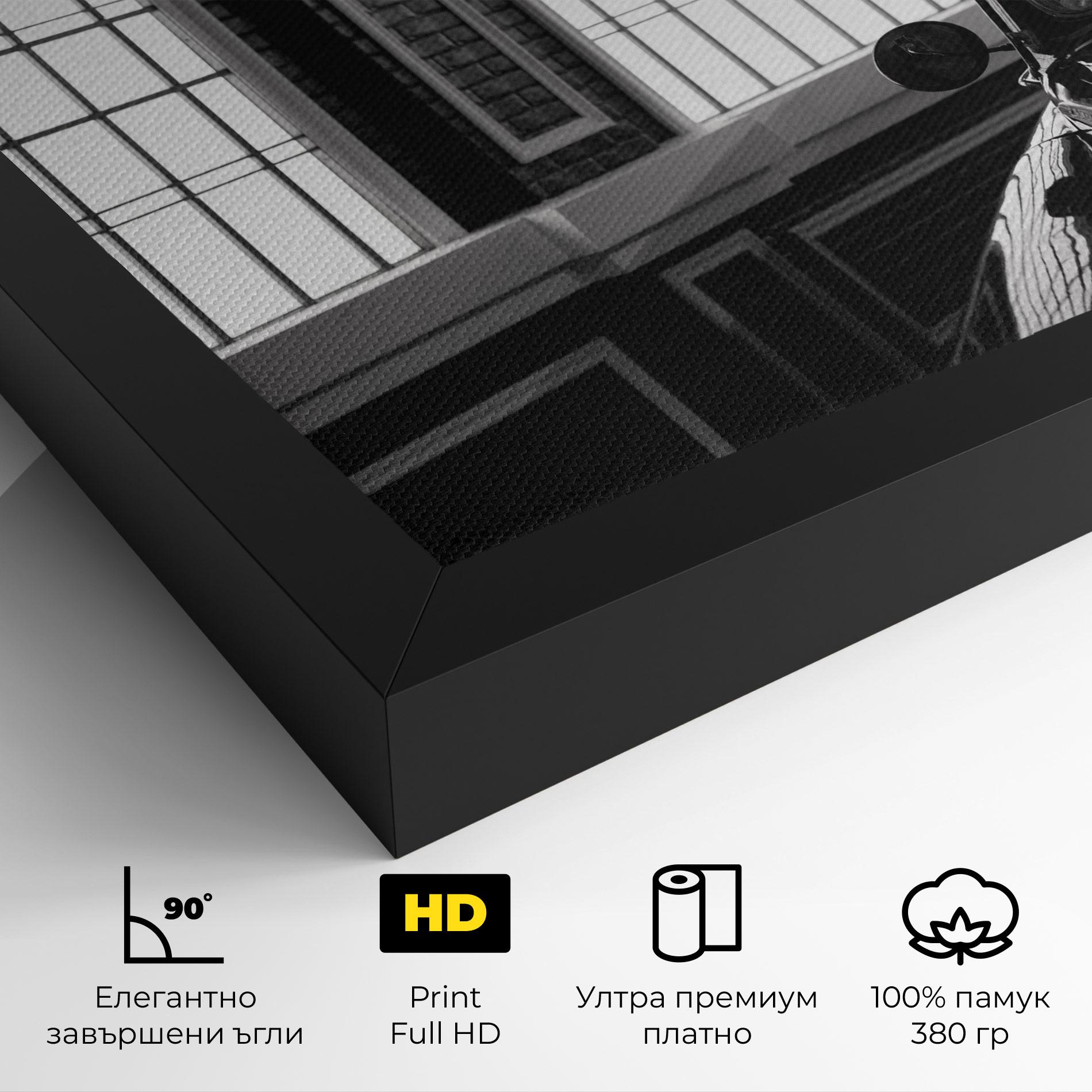 Картина на платно Window Old Car mockup 4