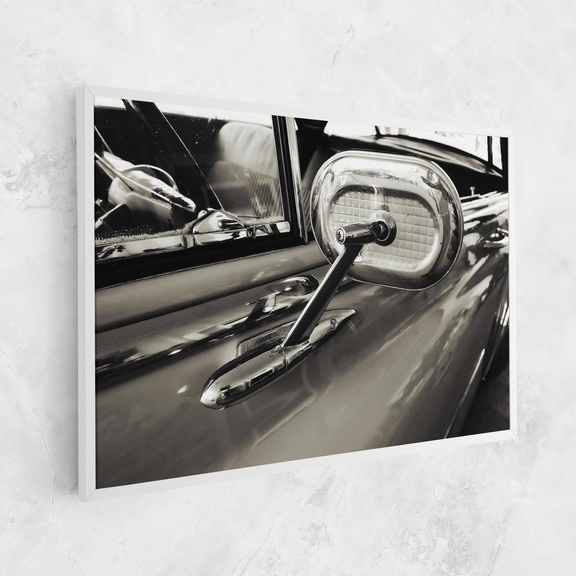 Картина на платно Close Up Grey Car mockup 1