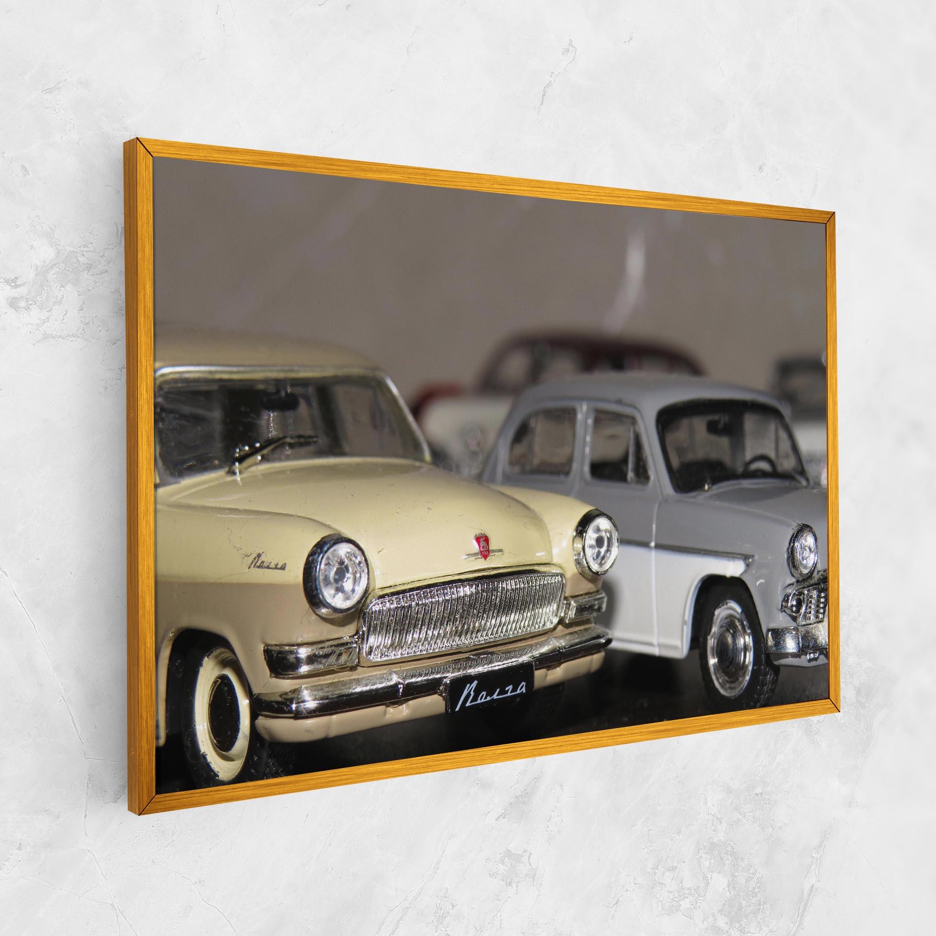 Картина на платно Cream Grey Car mockup 1