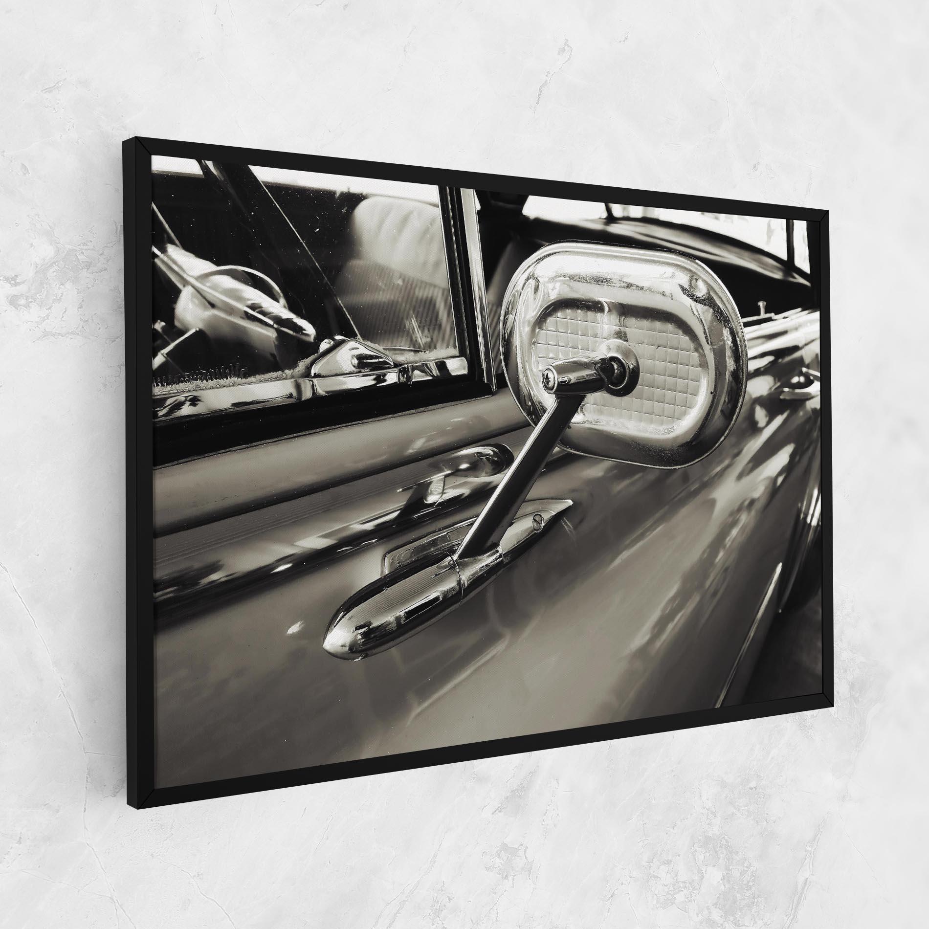 Картина на платно Close Up Grey Car mockup 1