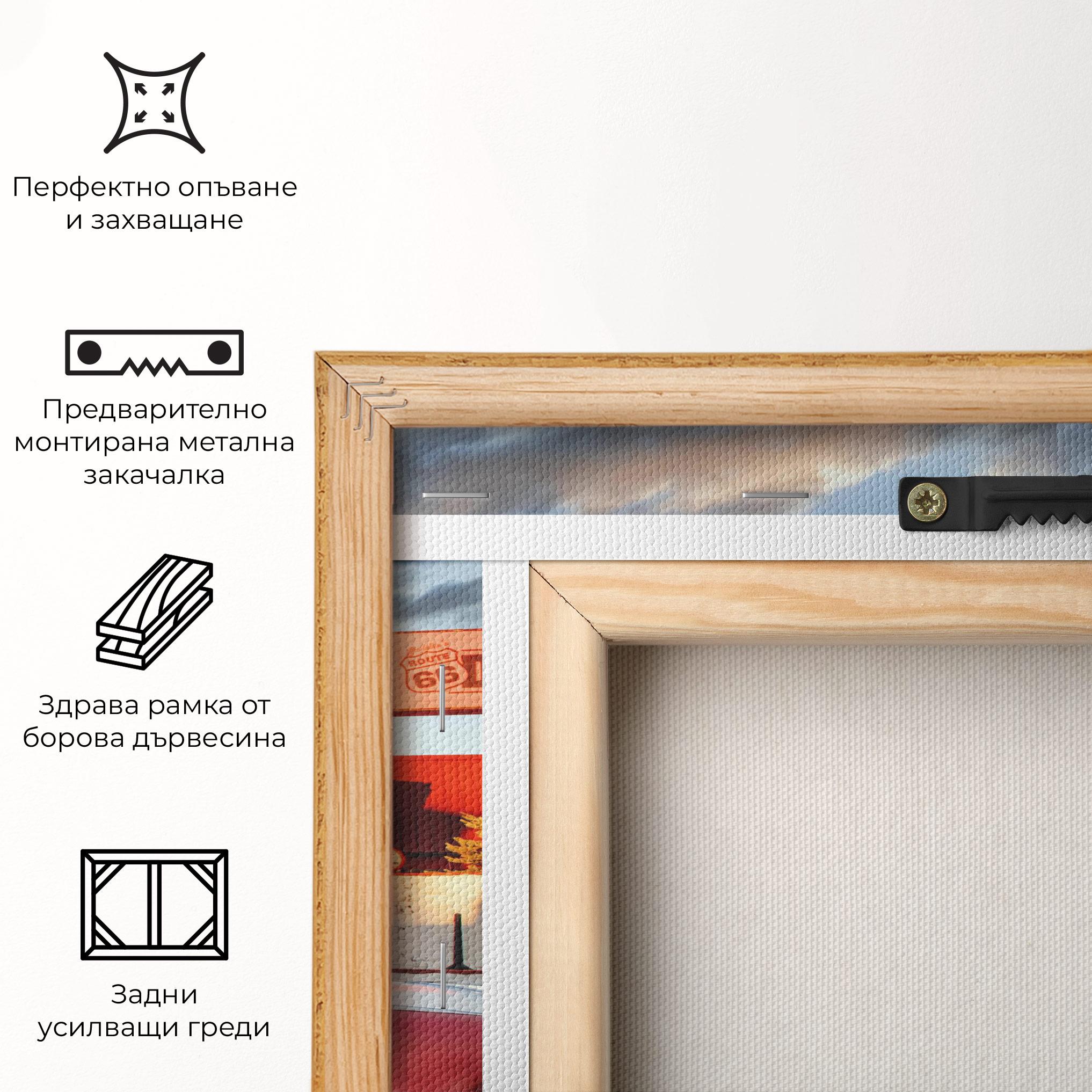 Картина на платно Cloud Old Car mockup 5