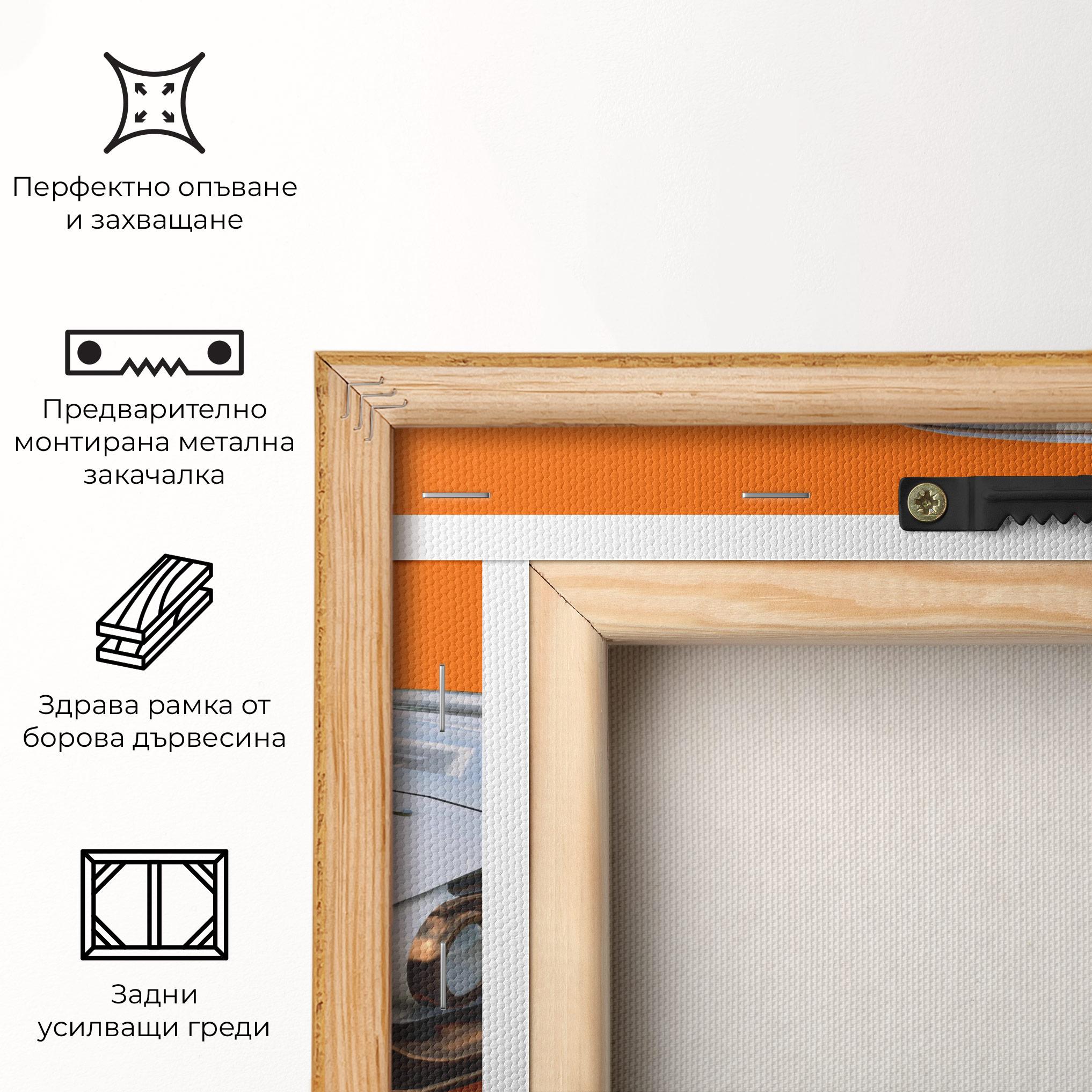 Картина на платно Old American Car mockup 5