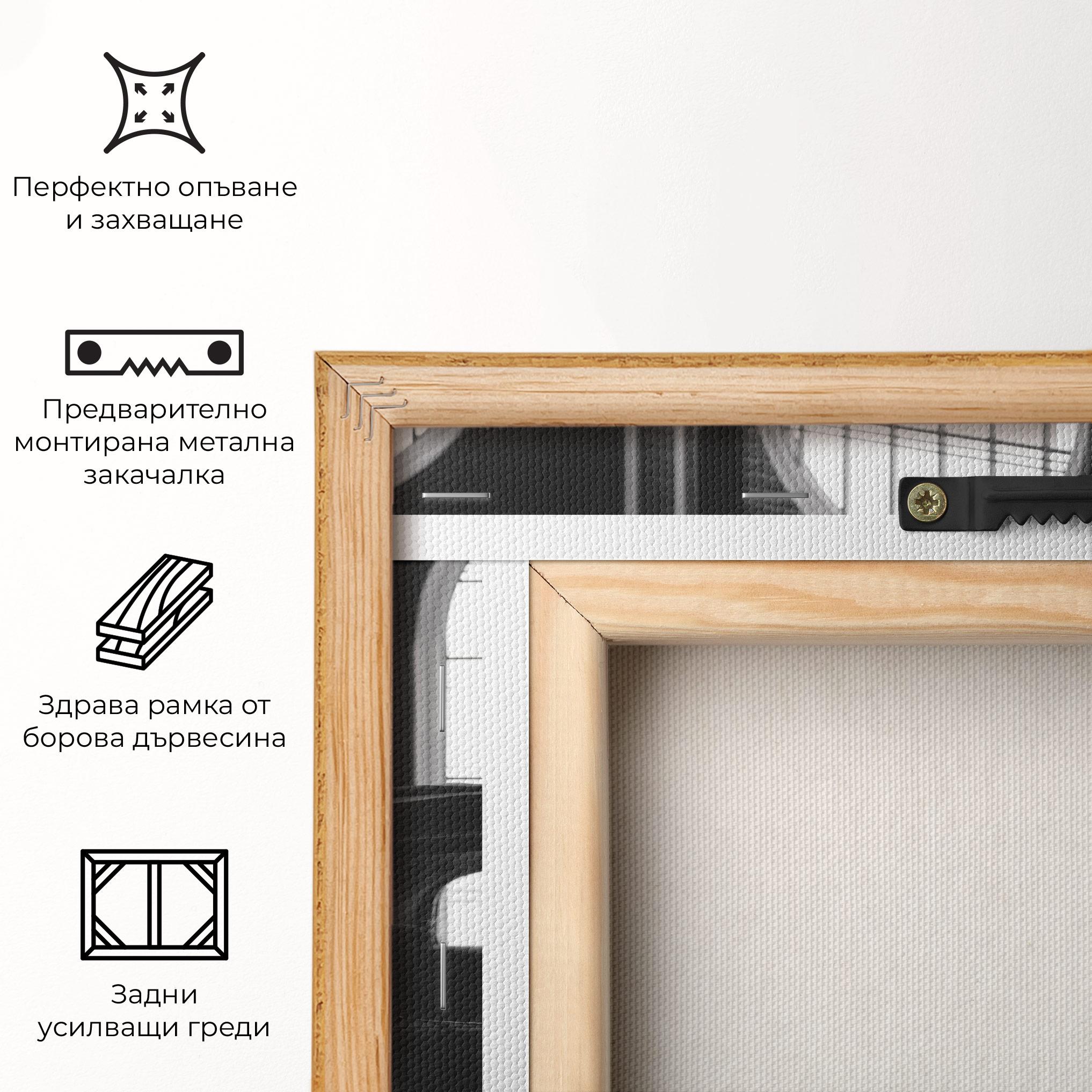 Картина на платно Window Old Car mockup 5