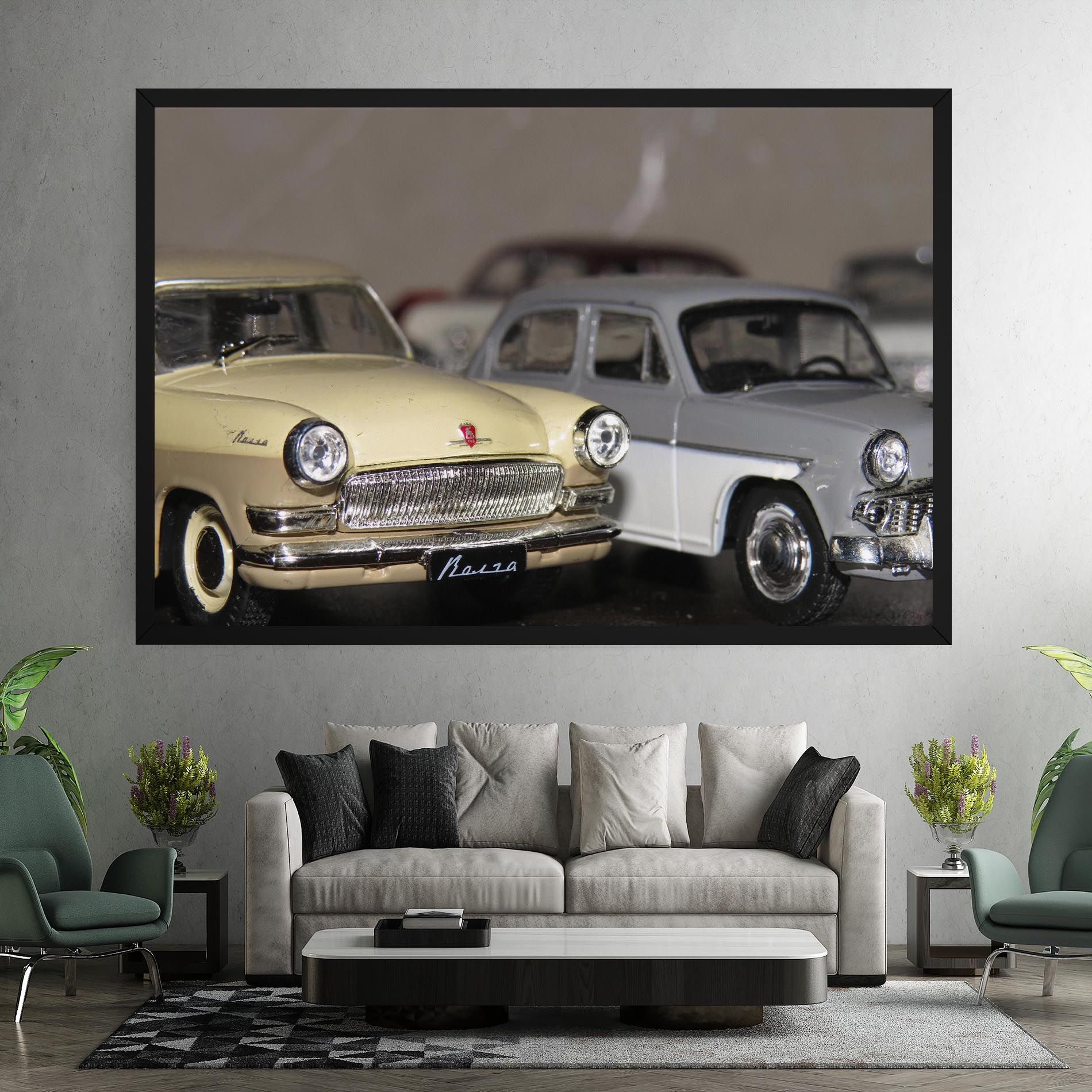 Cream Grey Car mockup 7