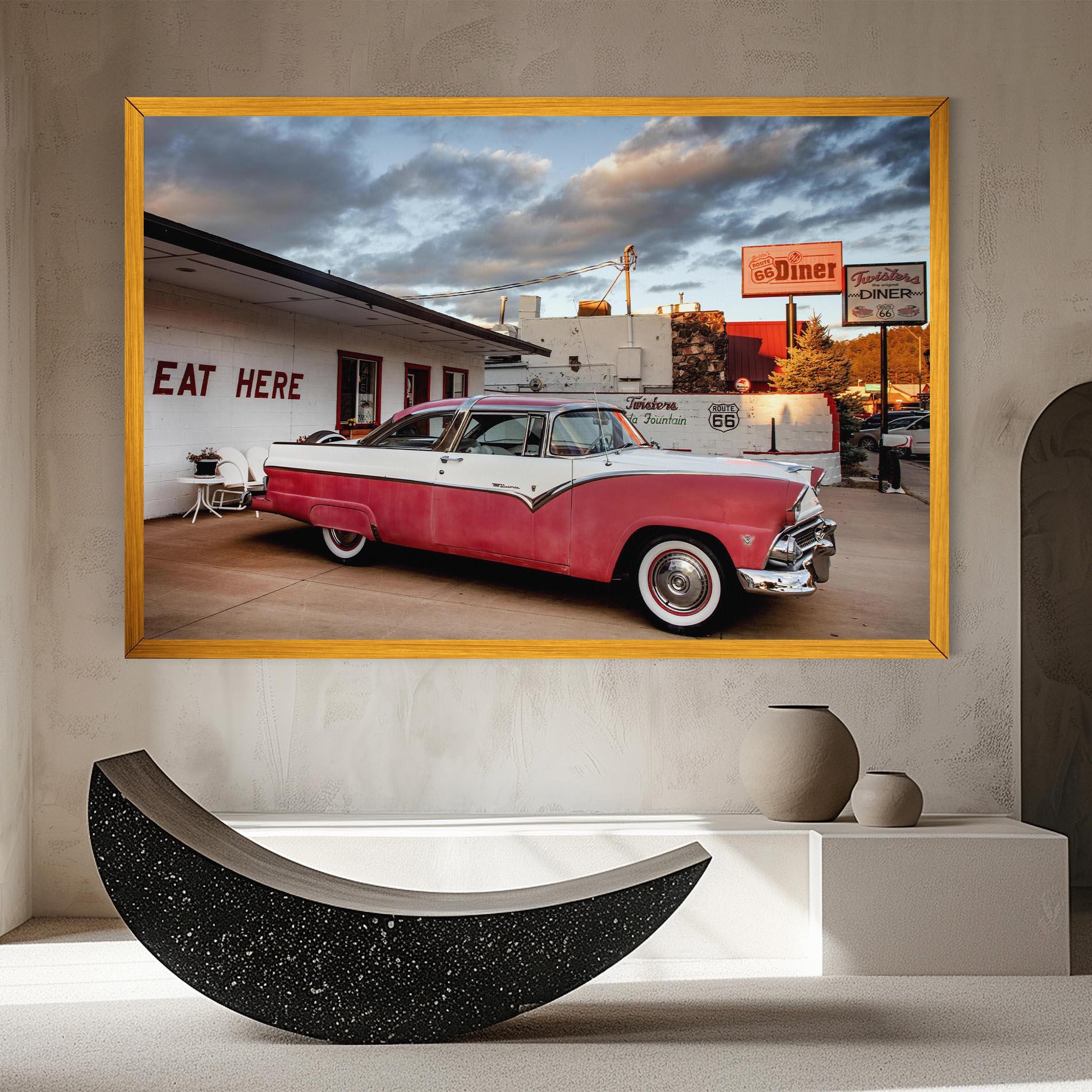 Картина на платно Cloud Old Car mockup 8