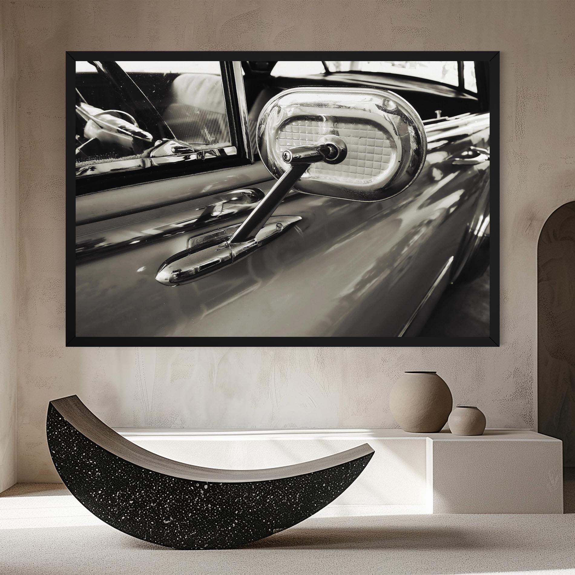 Картина на платно Close Up Grey Car mockup 8