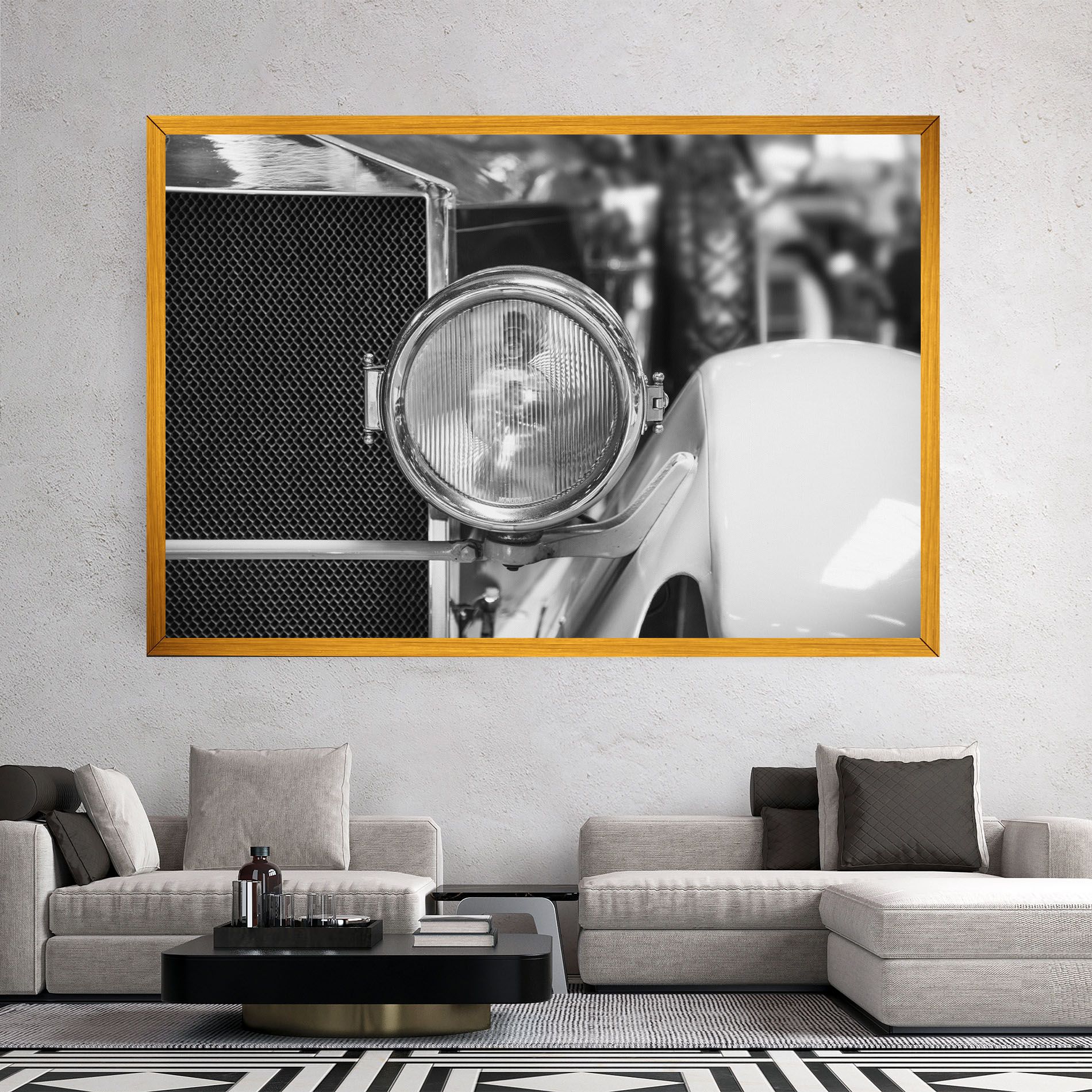 Closeup Grey Car mockup 2