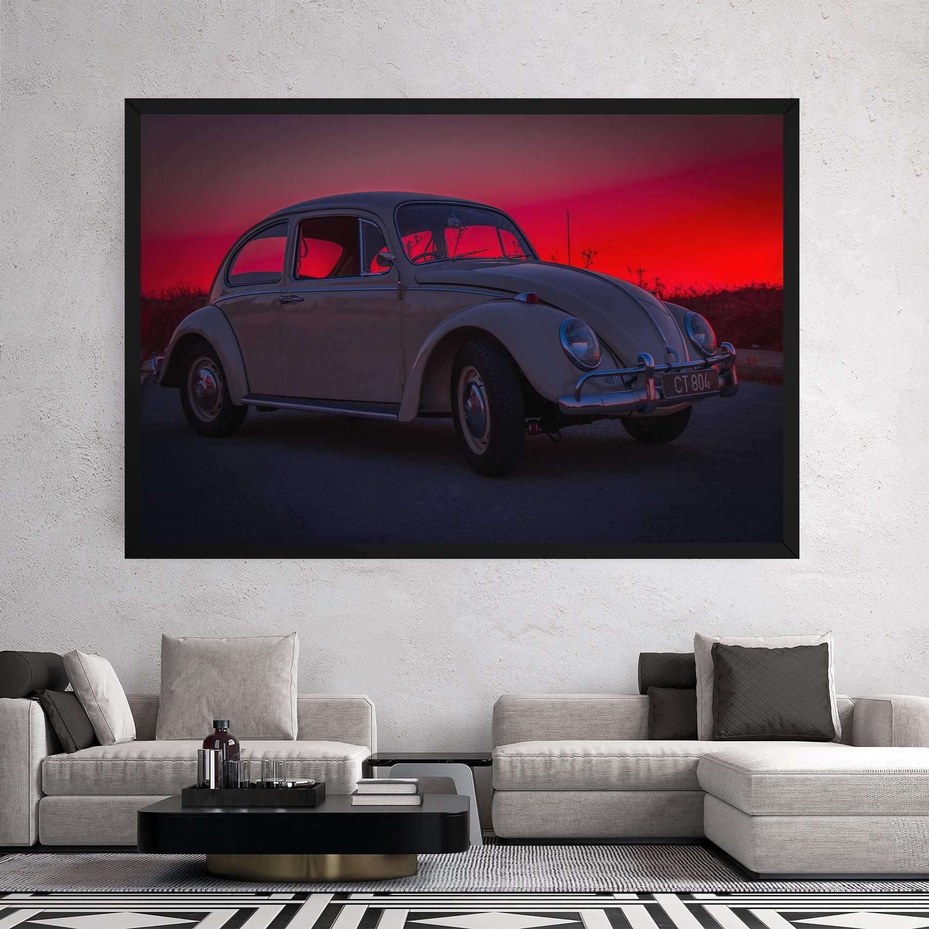 Old Car Sunset mockup 2