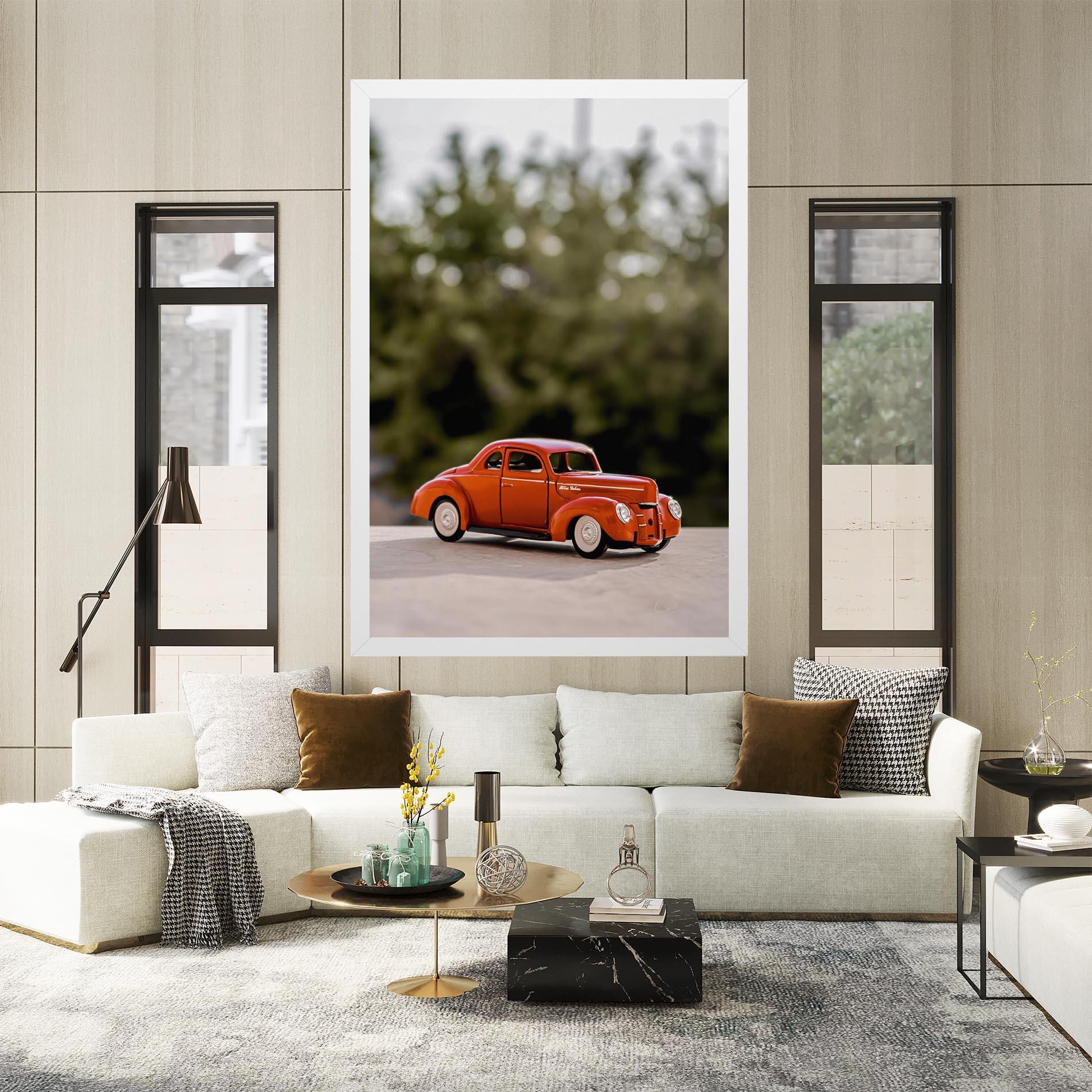 Картина на платно Vintage Orange Toy mockup 2