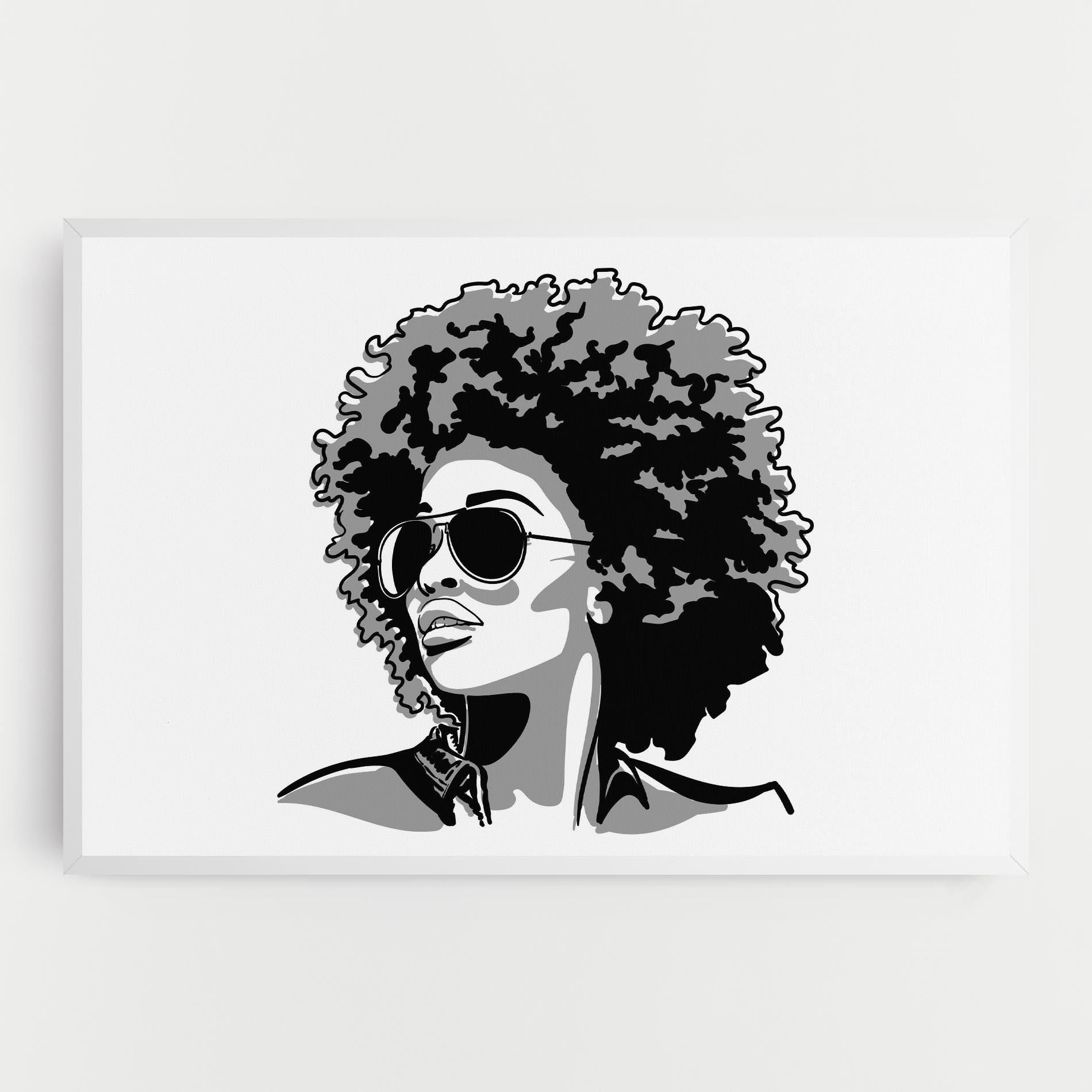 Картина на платно Black Grasses mockup 0