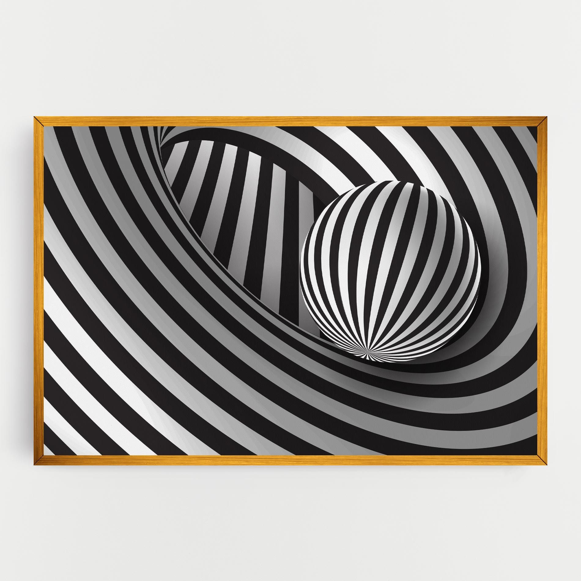 3d Zebra Ball mockup 0