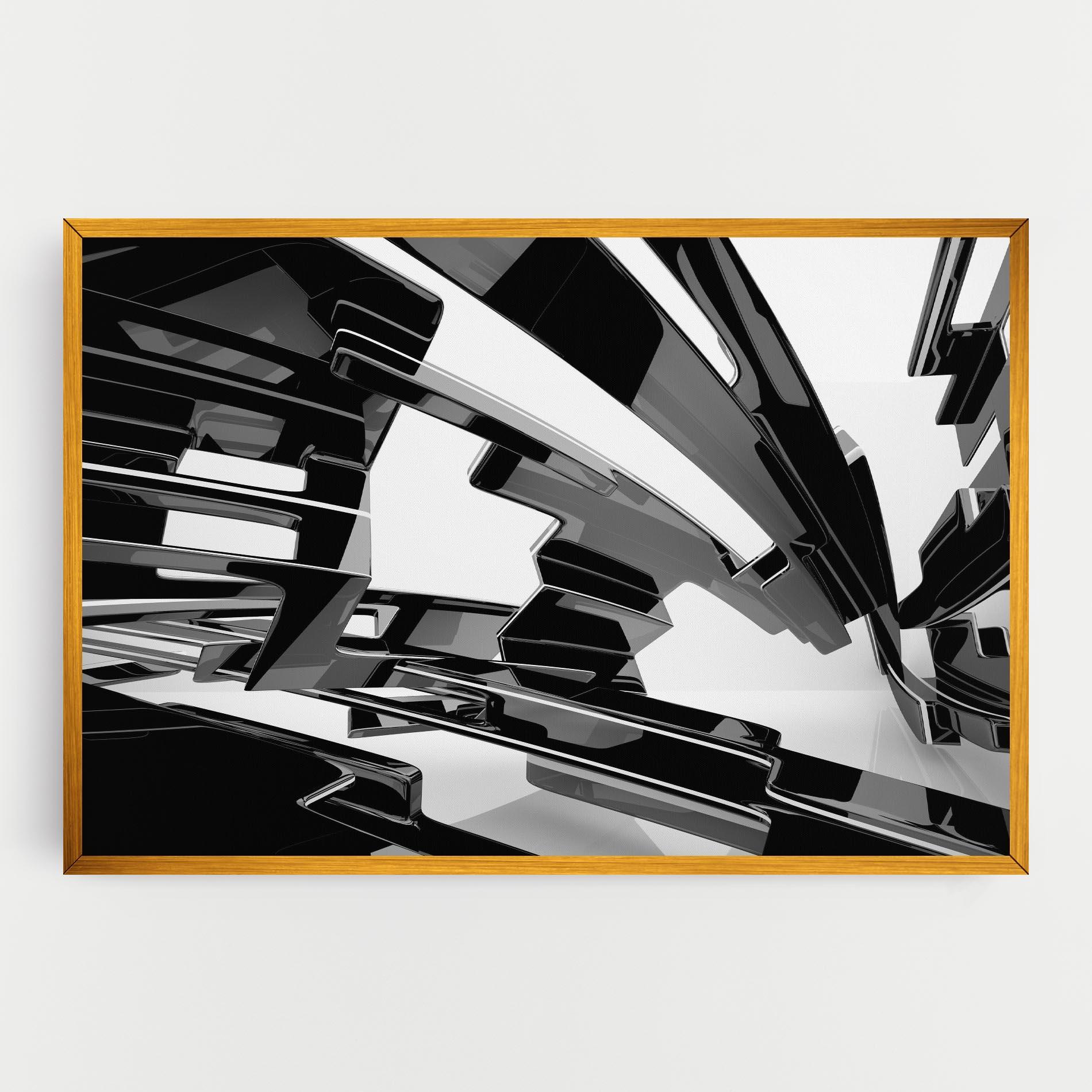 Картина на платно Glossy Sculpture mockup 0