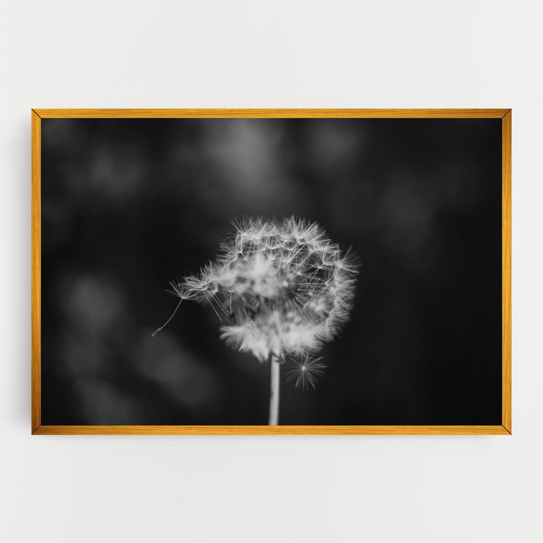 Картина на платно Grey Dandelion mockup 0