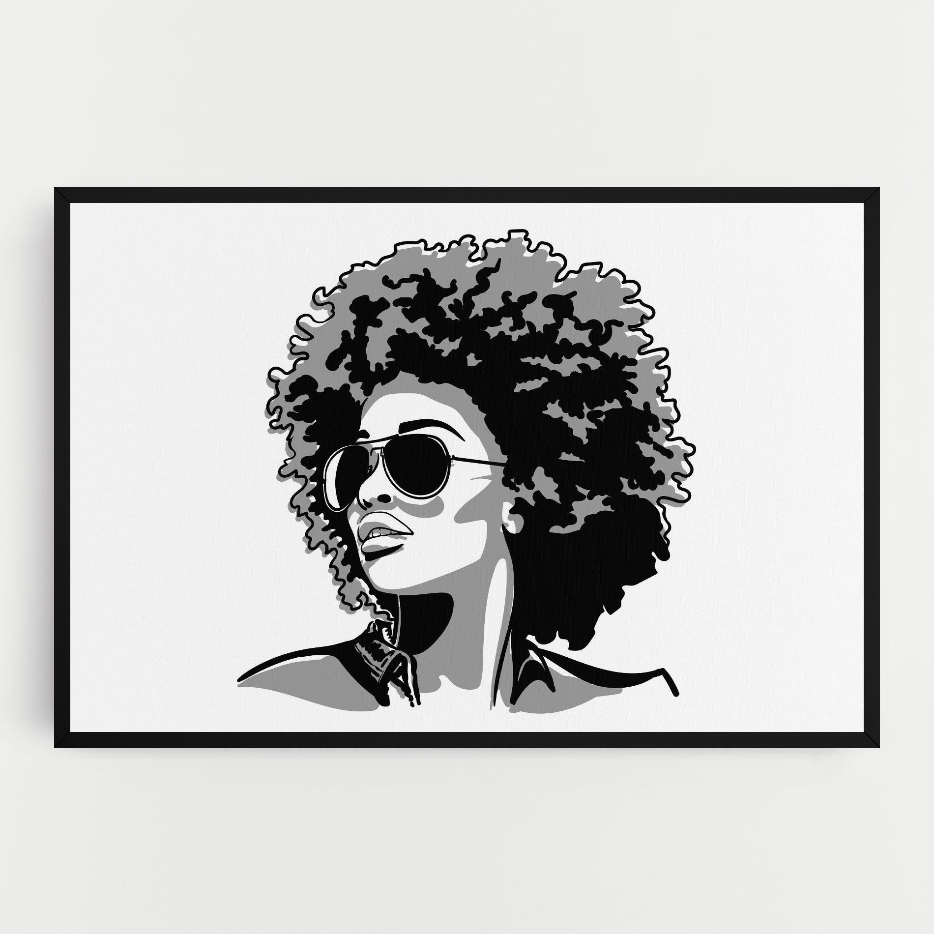 Картина на платно Black Grasses mockup 0