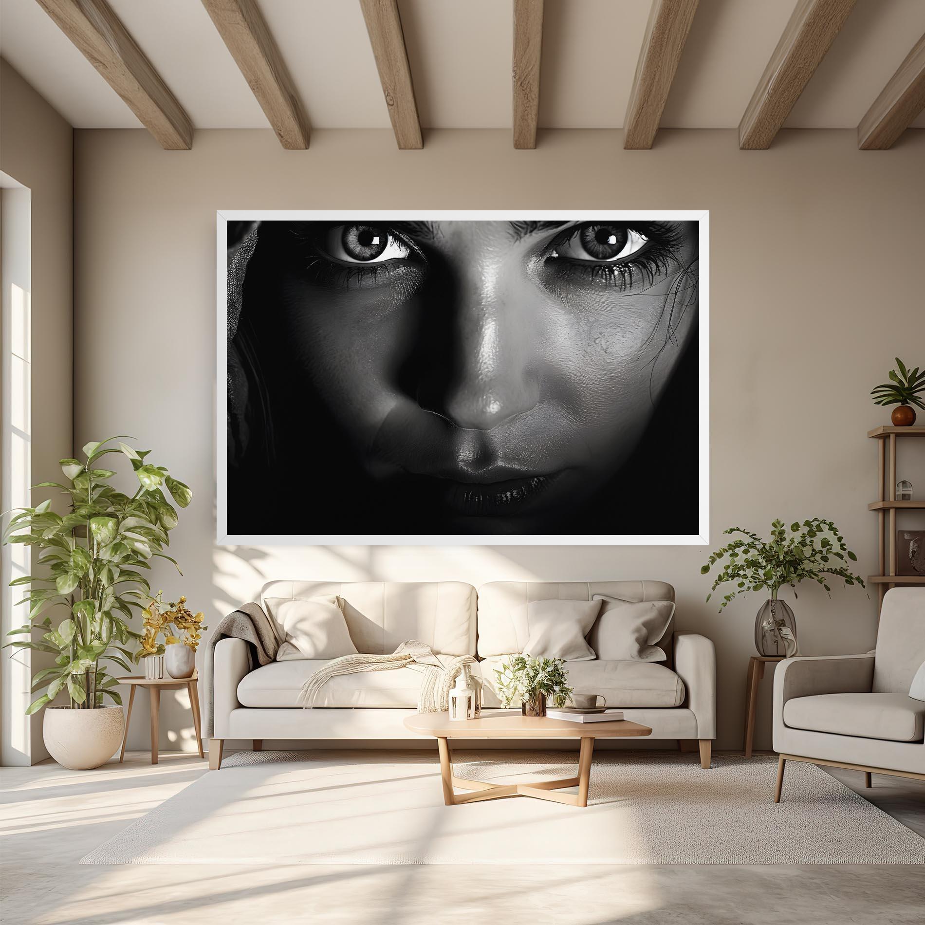 Картина на платно Closeup Portrait mockup 6