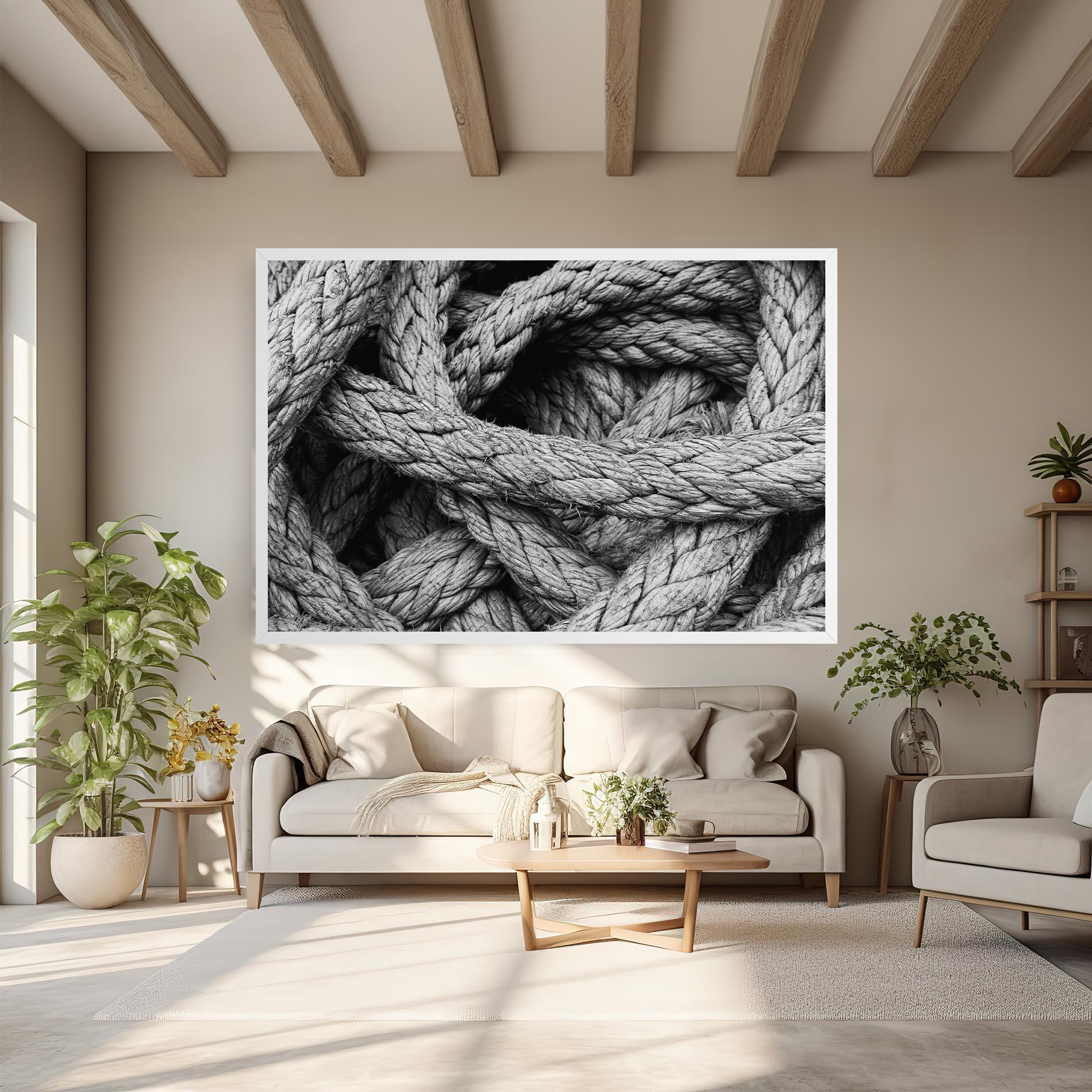 Картина на платно Gray String mockup 6