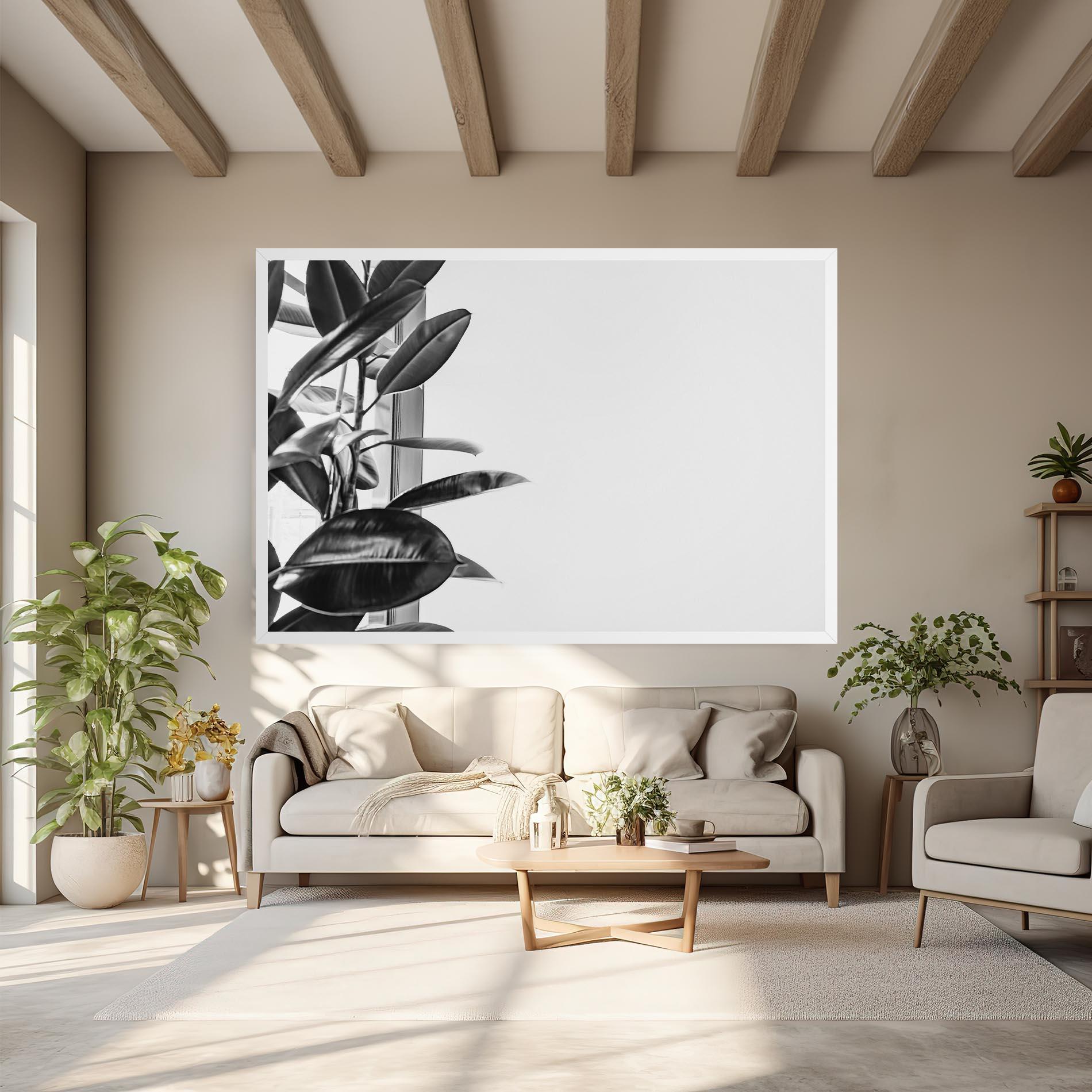 Картина на платно Grey Plant mockup 6