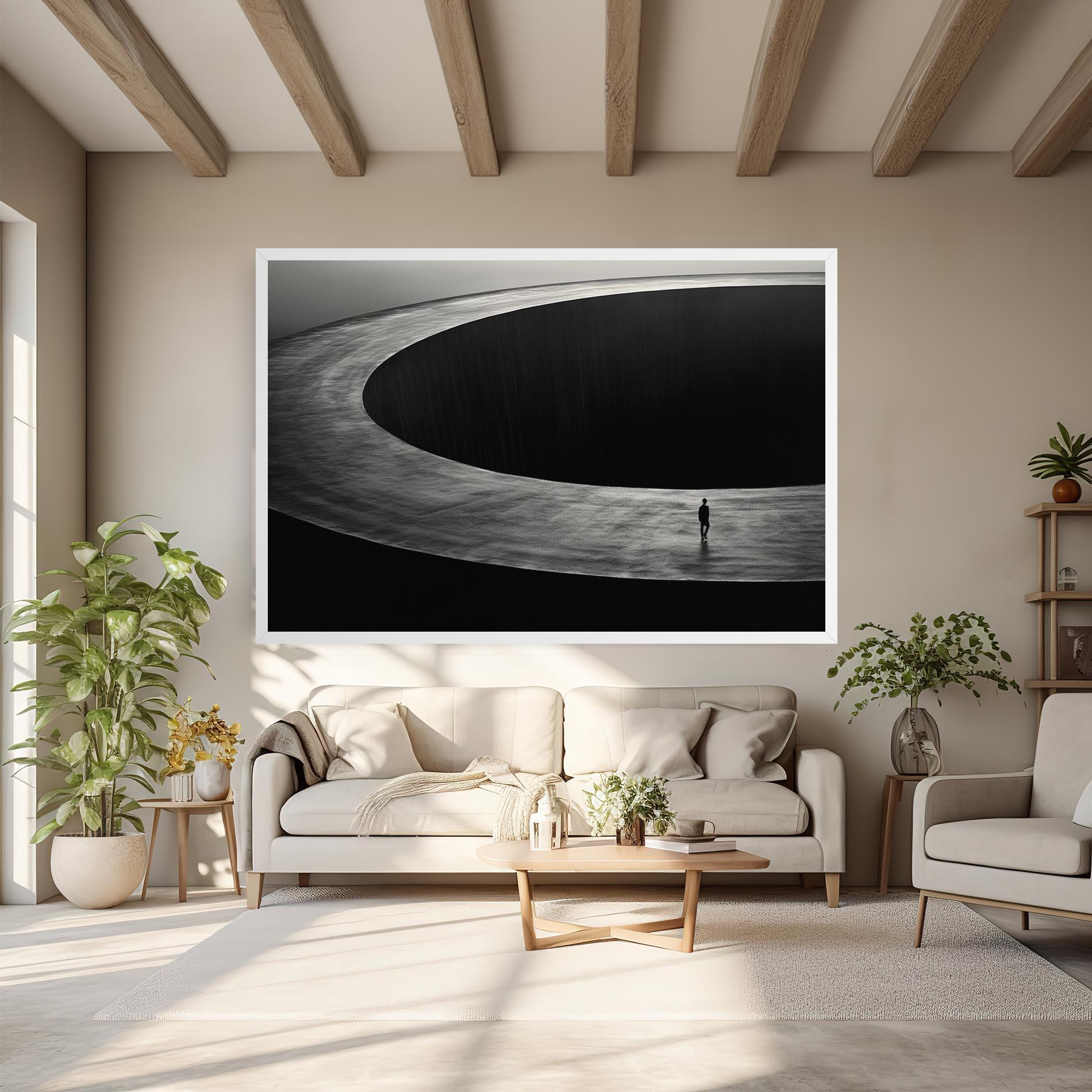 Картина на платно Man Walking mockup 6