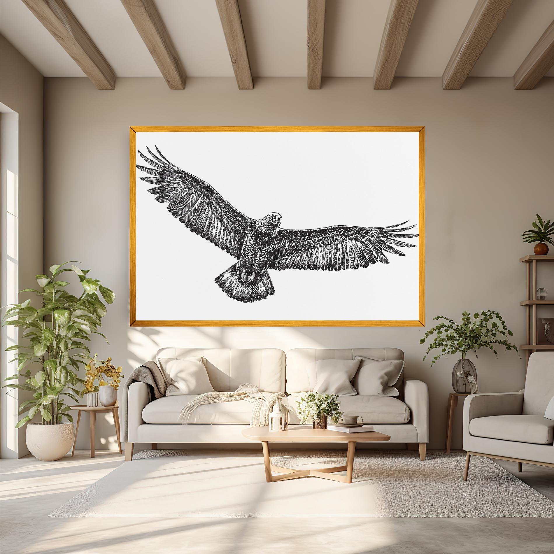 Картина на платно Eagle Art Line mockup 6