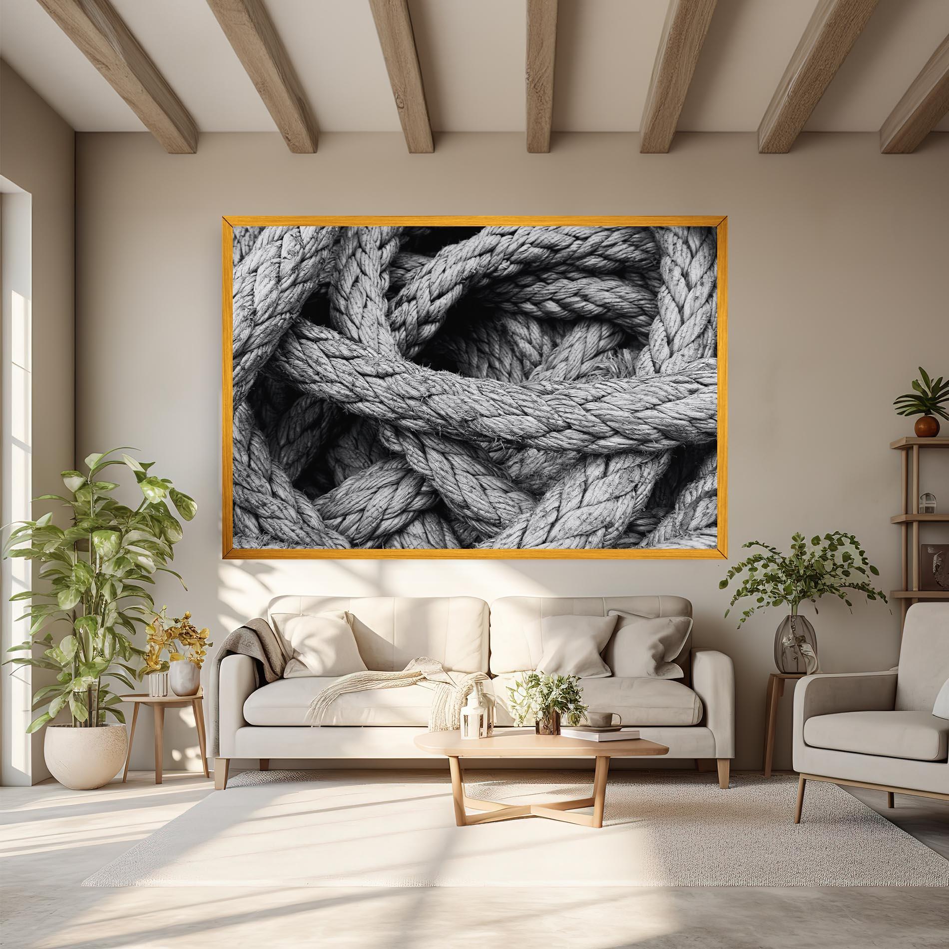 Картина на платно Gray String mockup 6