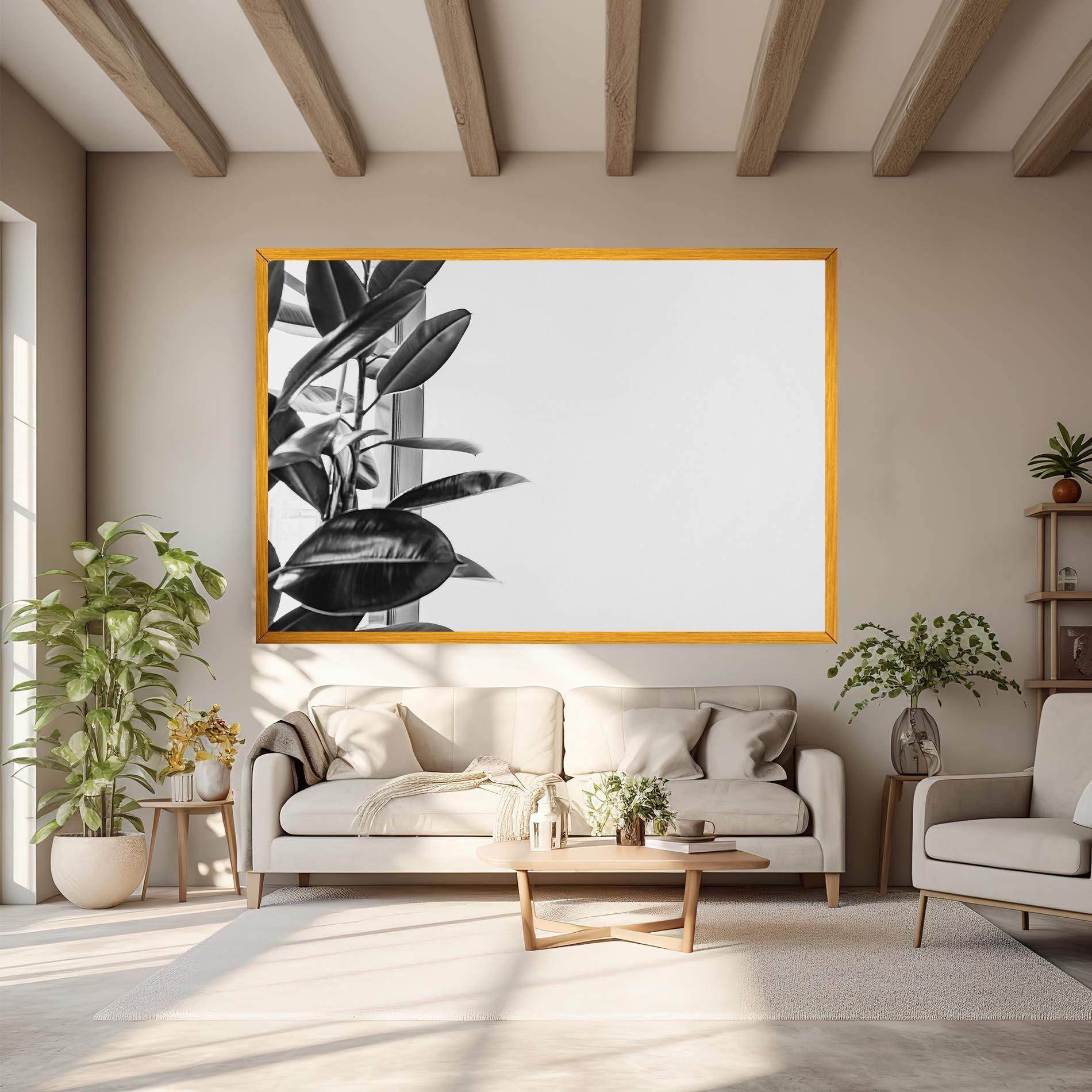 Картина на платно Grey Plant mockup 6