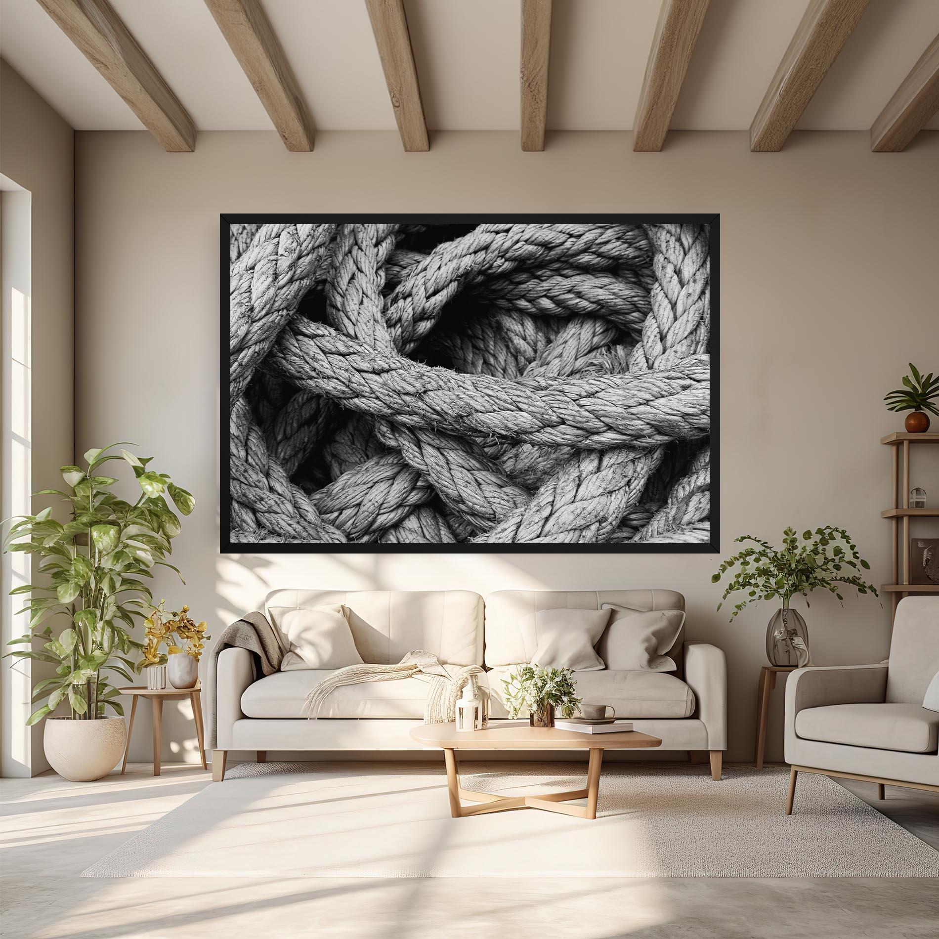 Картина на платно Gray String mockup 6