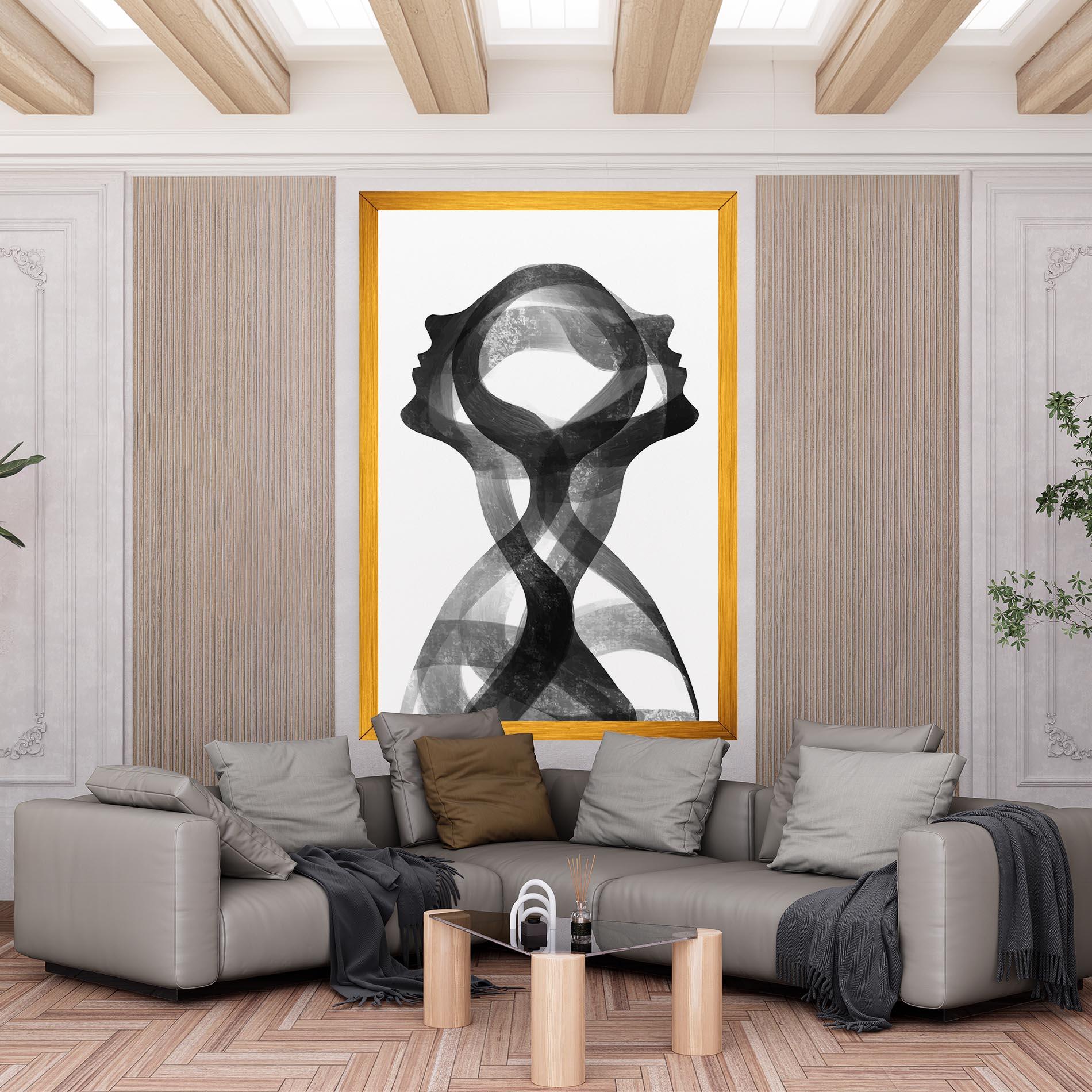 Картина на платно Human Conection mockup 6