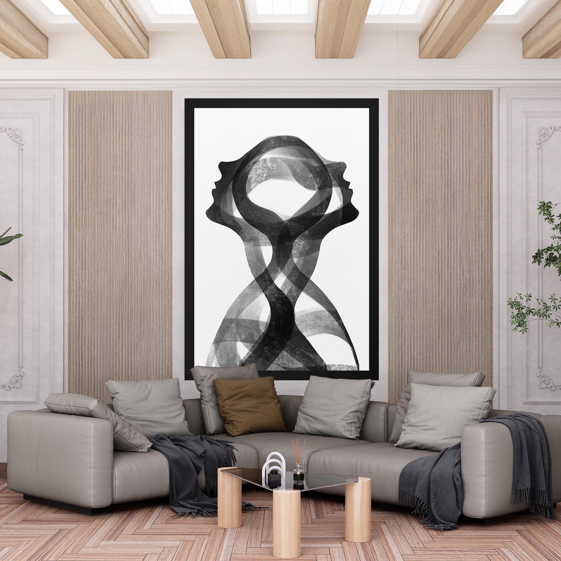 Картина на платно Human Conection mockup 6