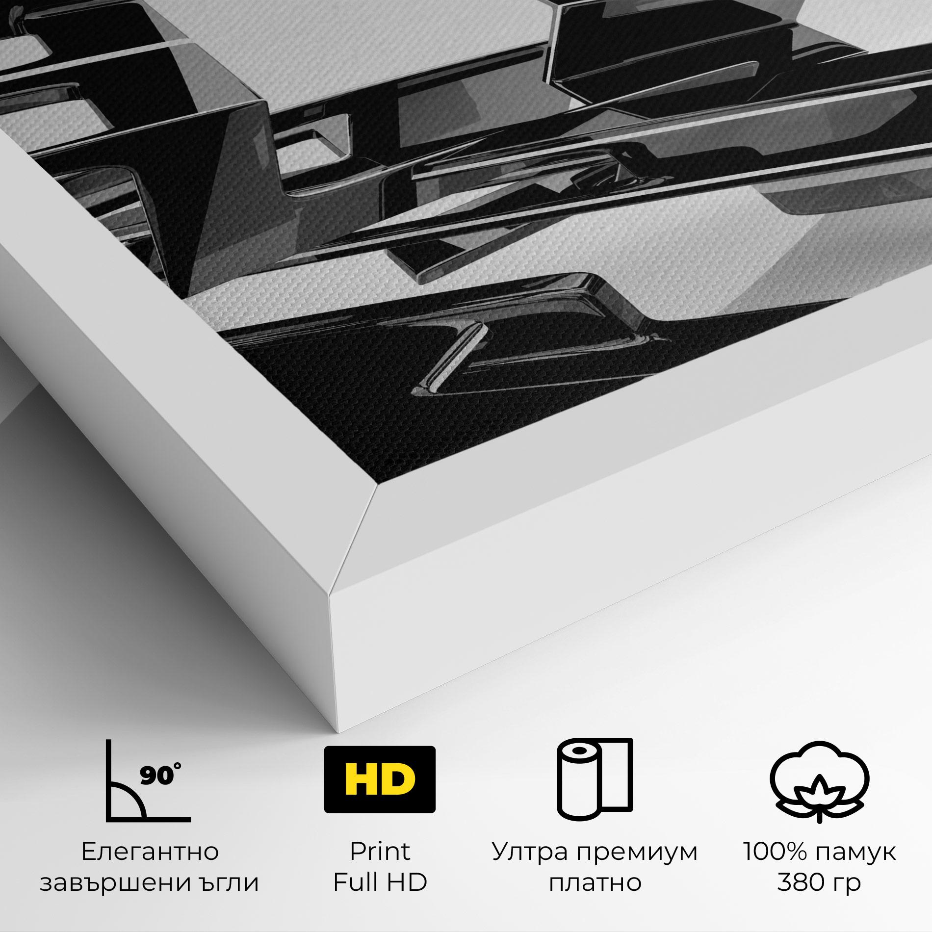 Картина на платно Glossy Sculpture mockup 4