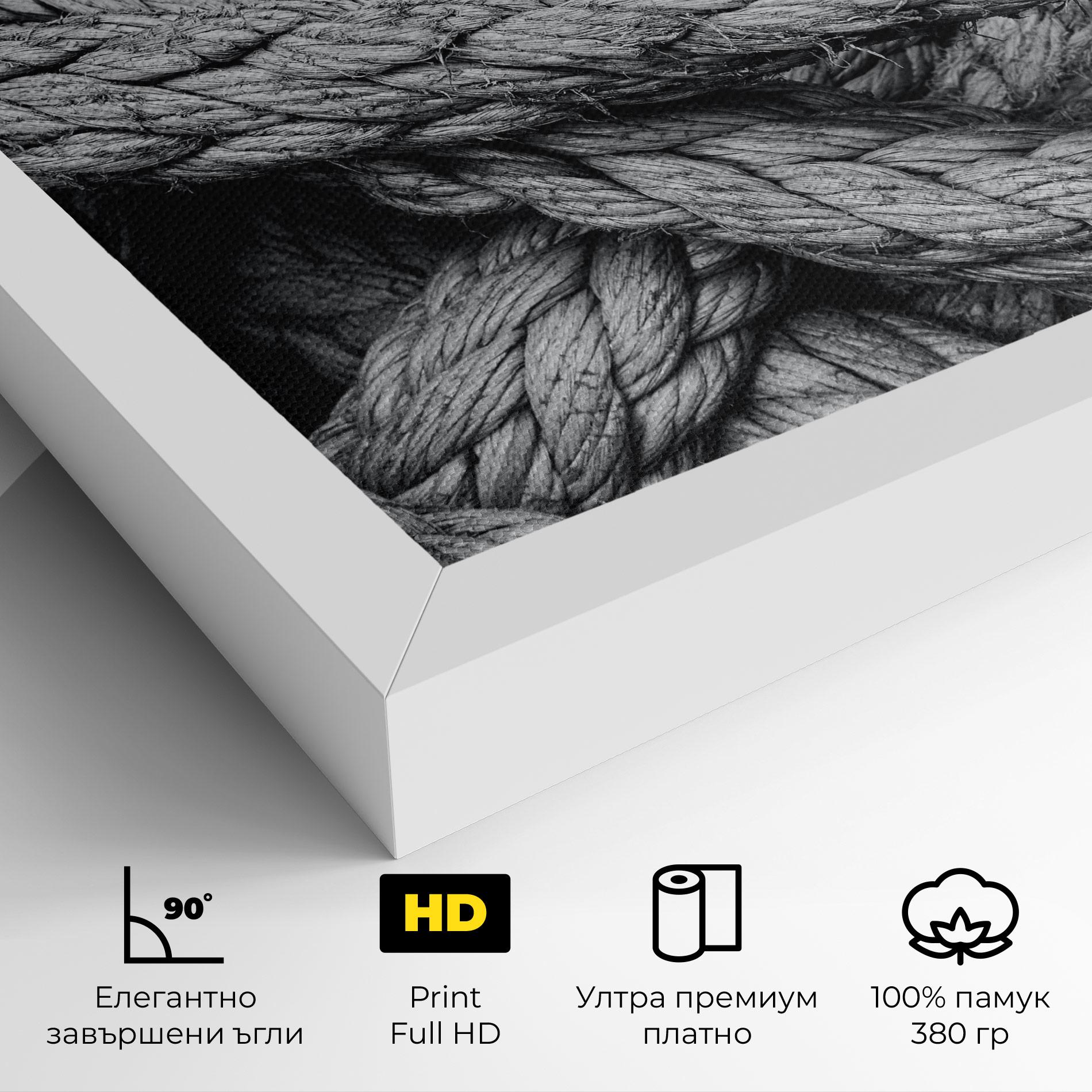 Картина на платно Gray String mockup 4