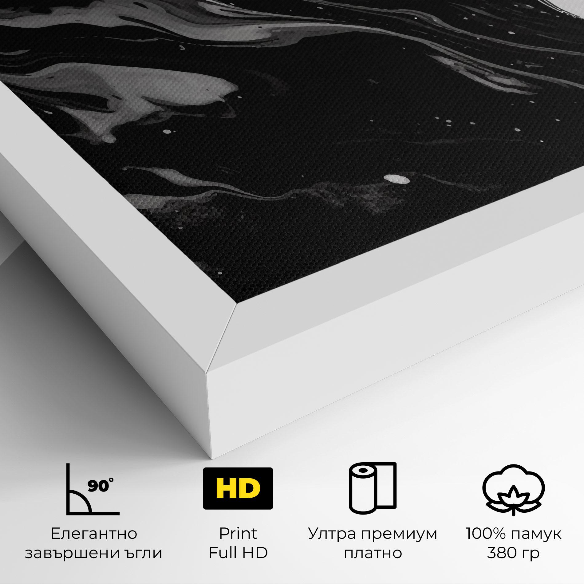 Картина на платно Grey Art Marble mockup 4