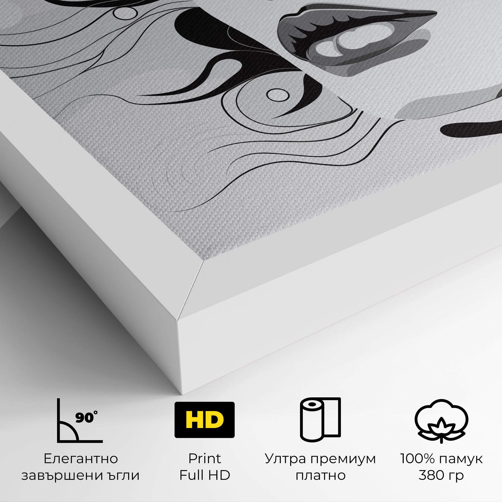 Grey Face Woman mockup 4