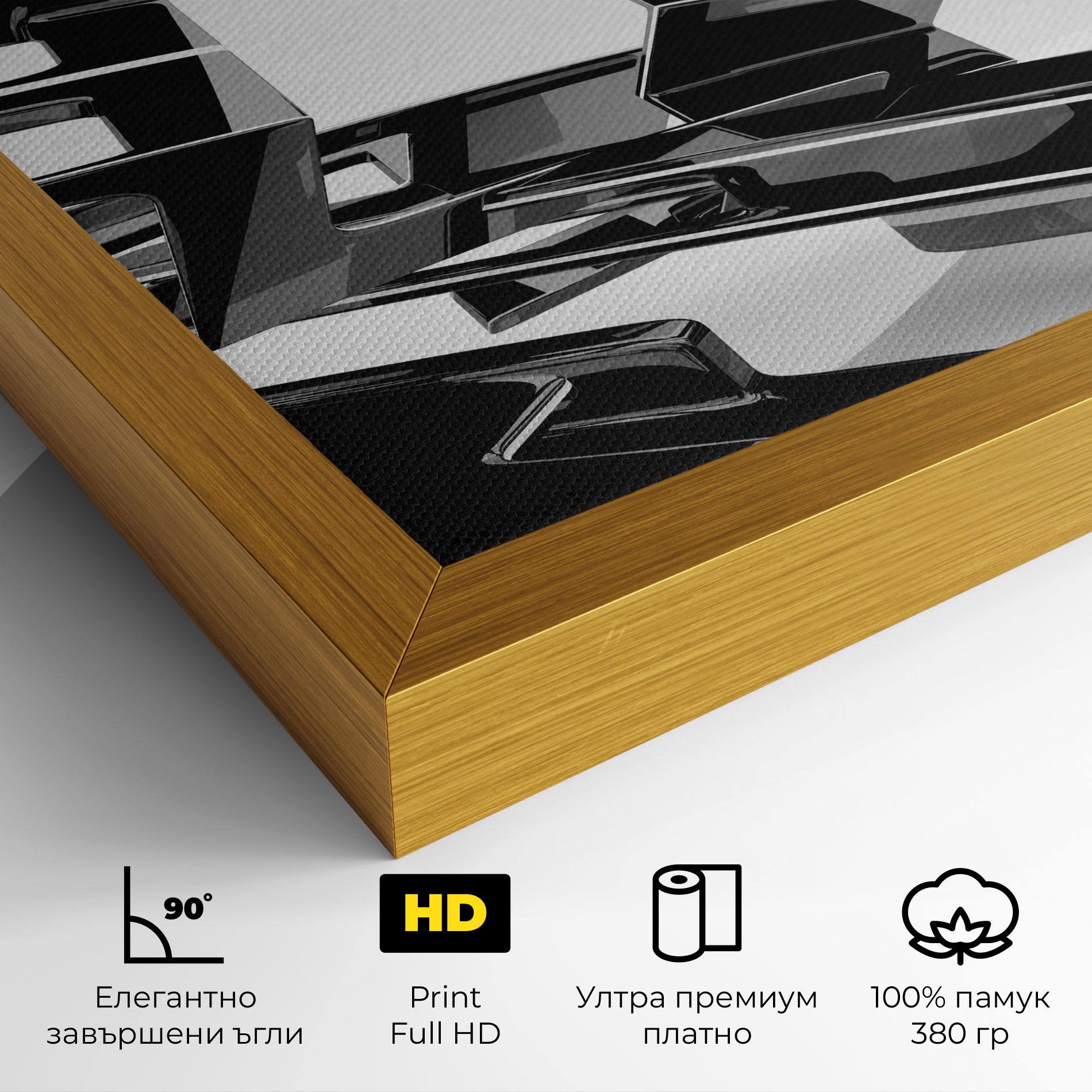 Картина на платно Glossy Sculpture mockup 4