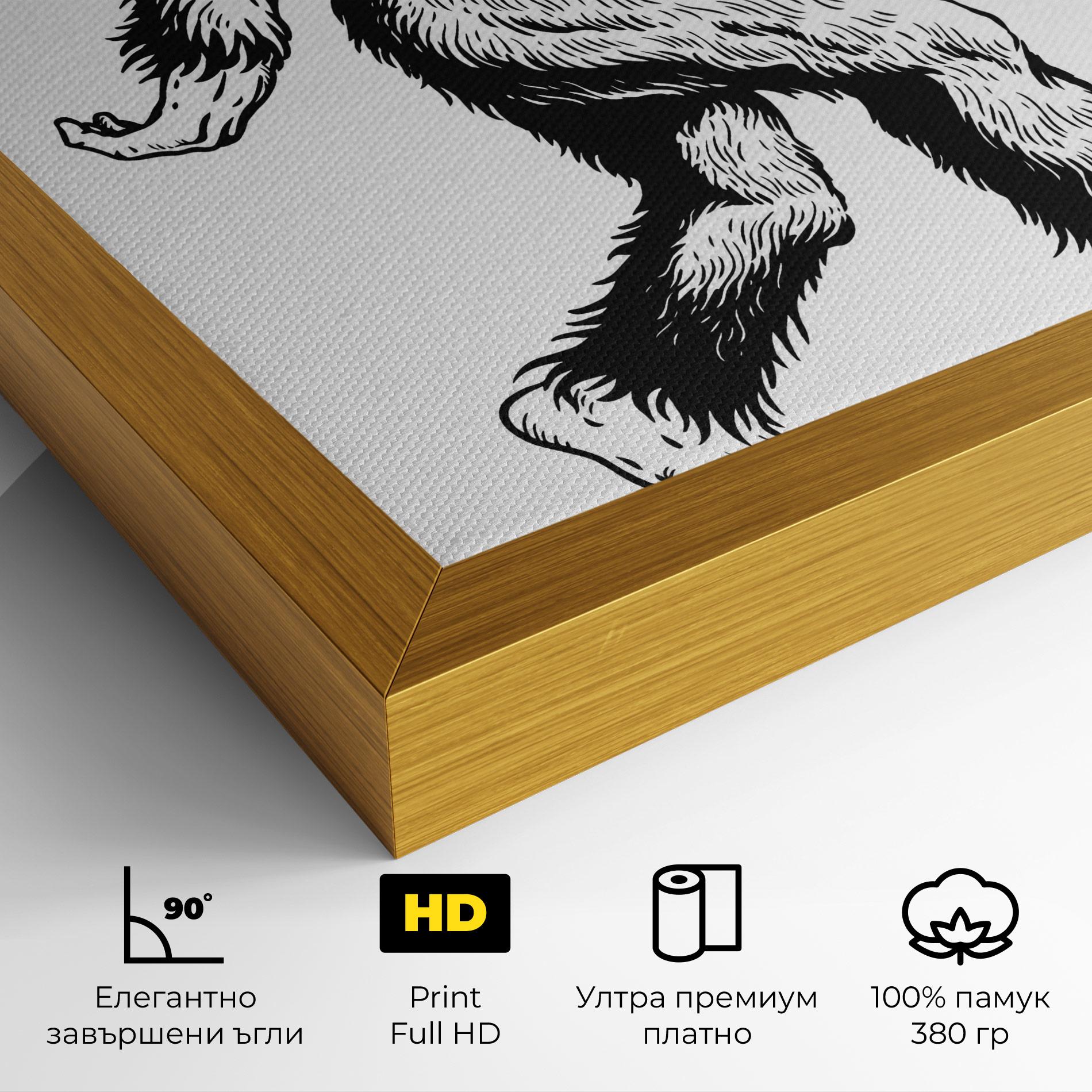 Картина на платно Yeti mockup 4