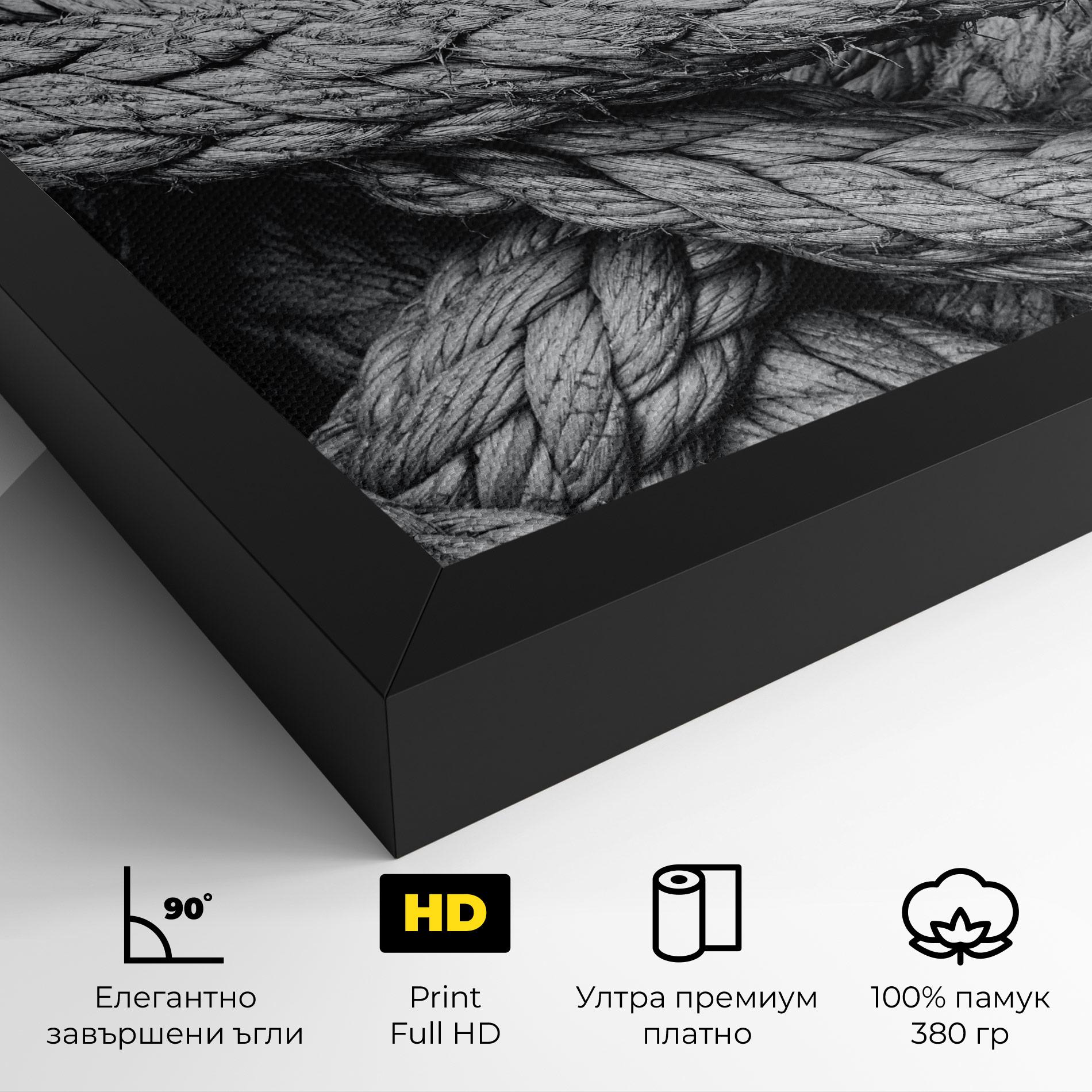 Картина на платно Gray String mockup 4