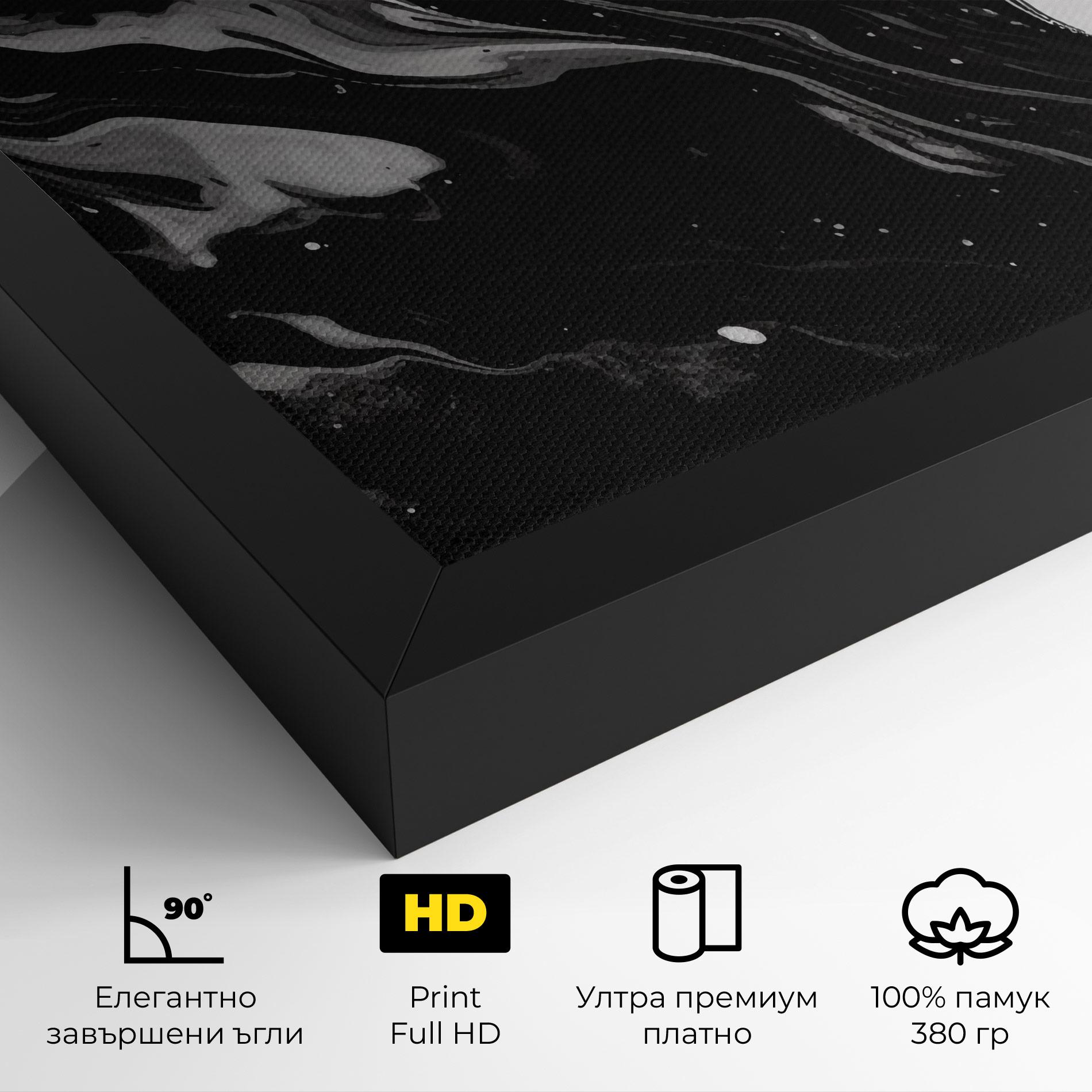 Картина на платно Grey Art Marble mockup 4