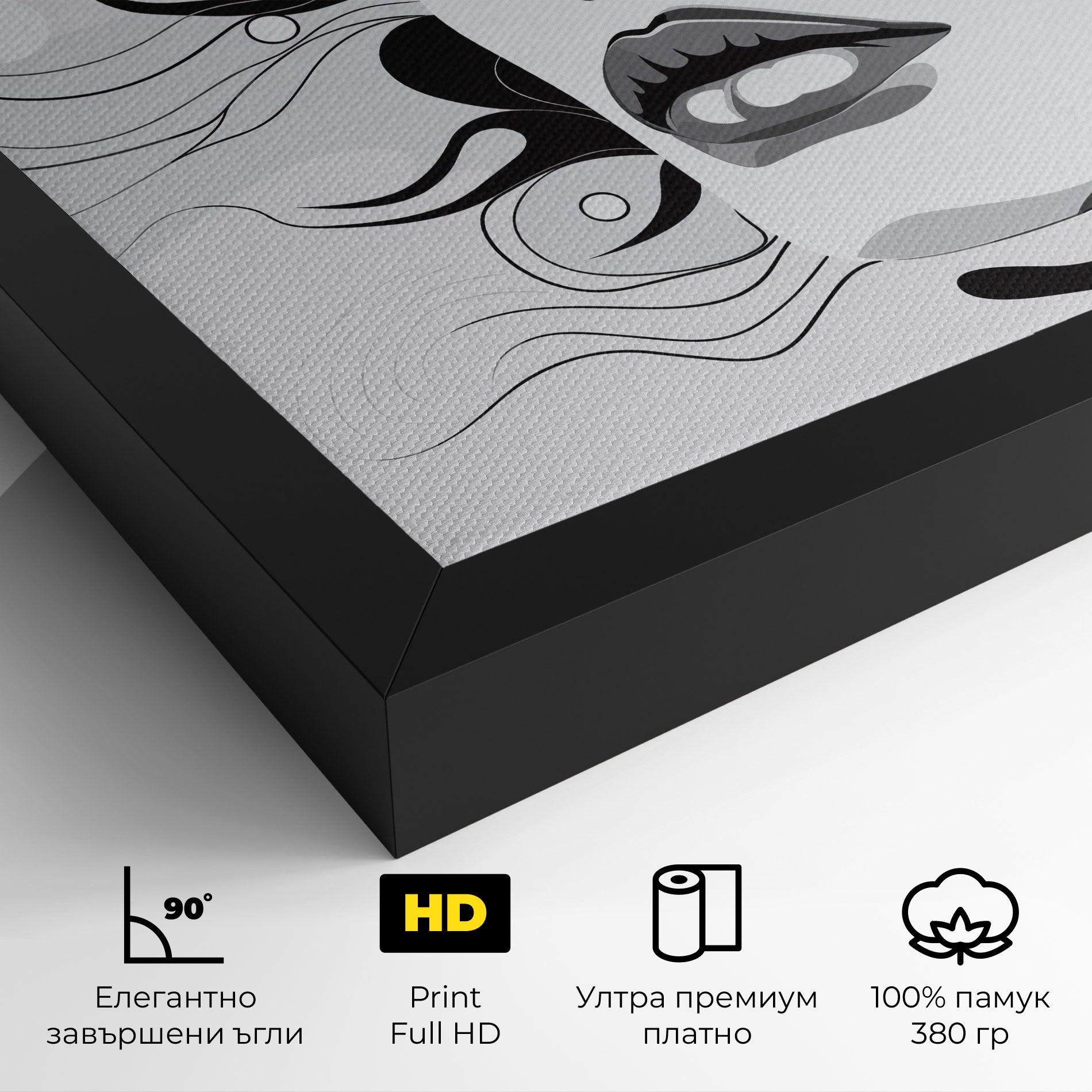 Grey Face Woman mockup 4