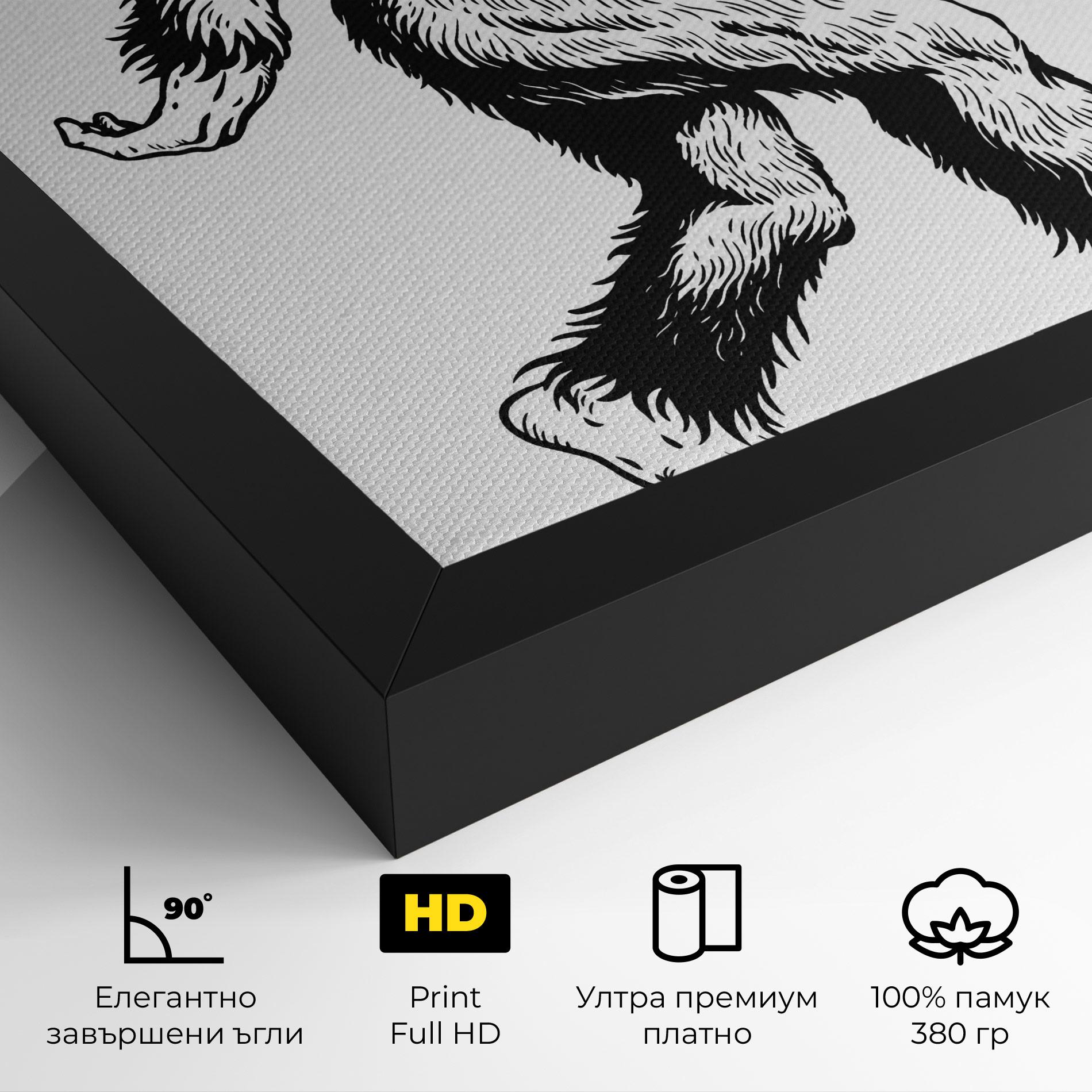 Картина на платно Yeti mockup 4
