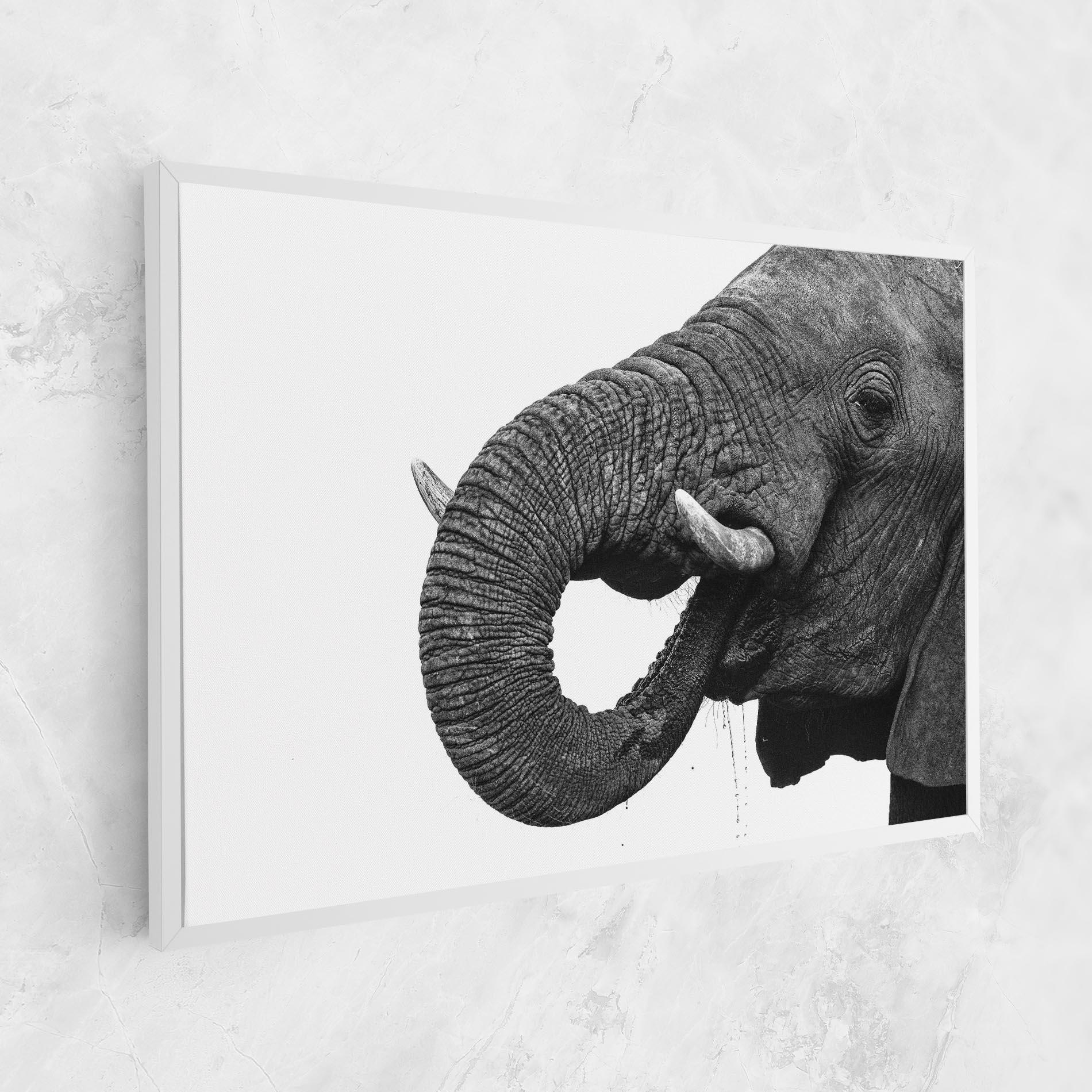 Картина на платно Elephant Drinking mockup 1