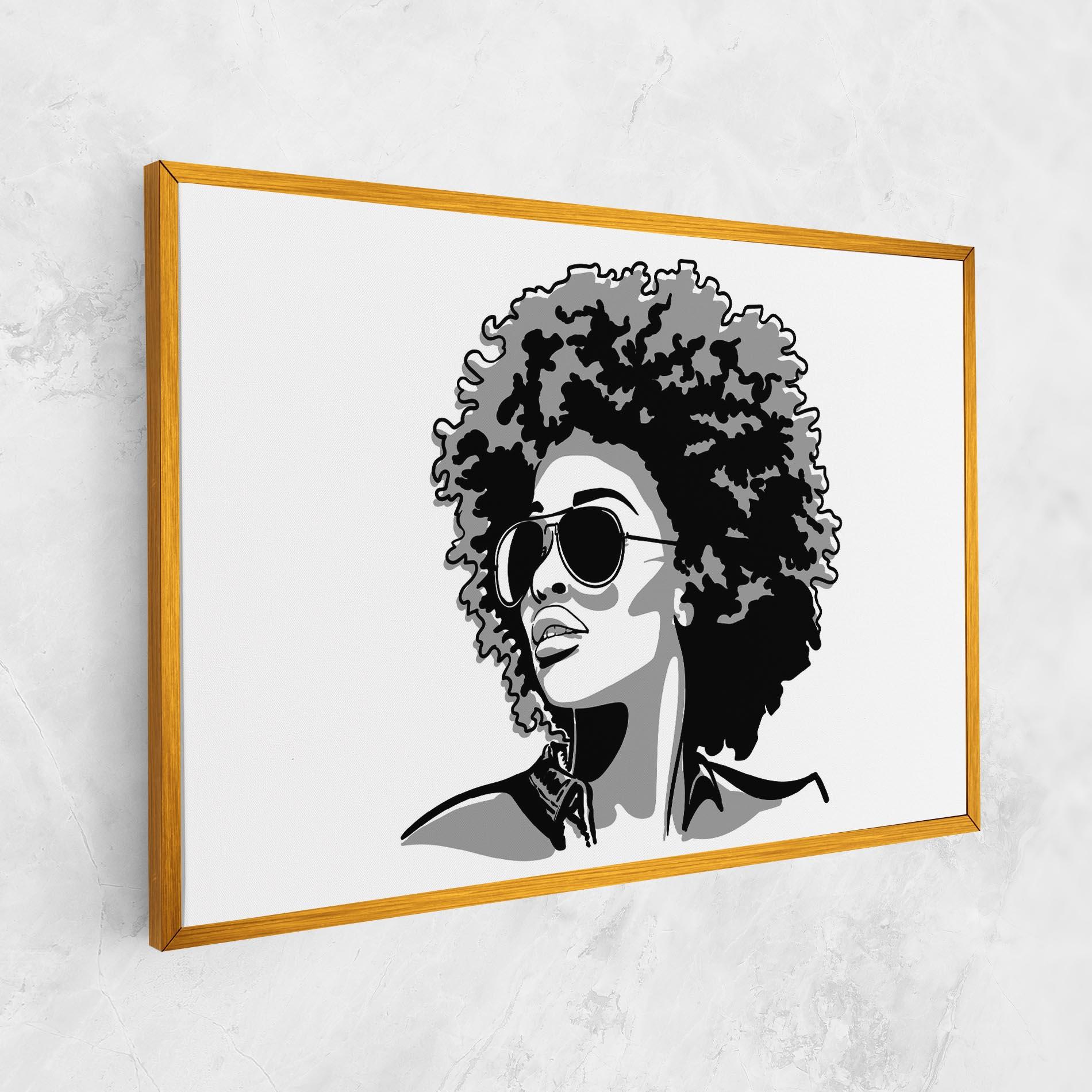 Картина на платно Black Grasses mockup 1