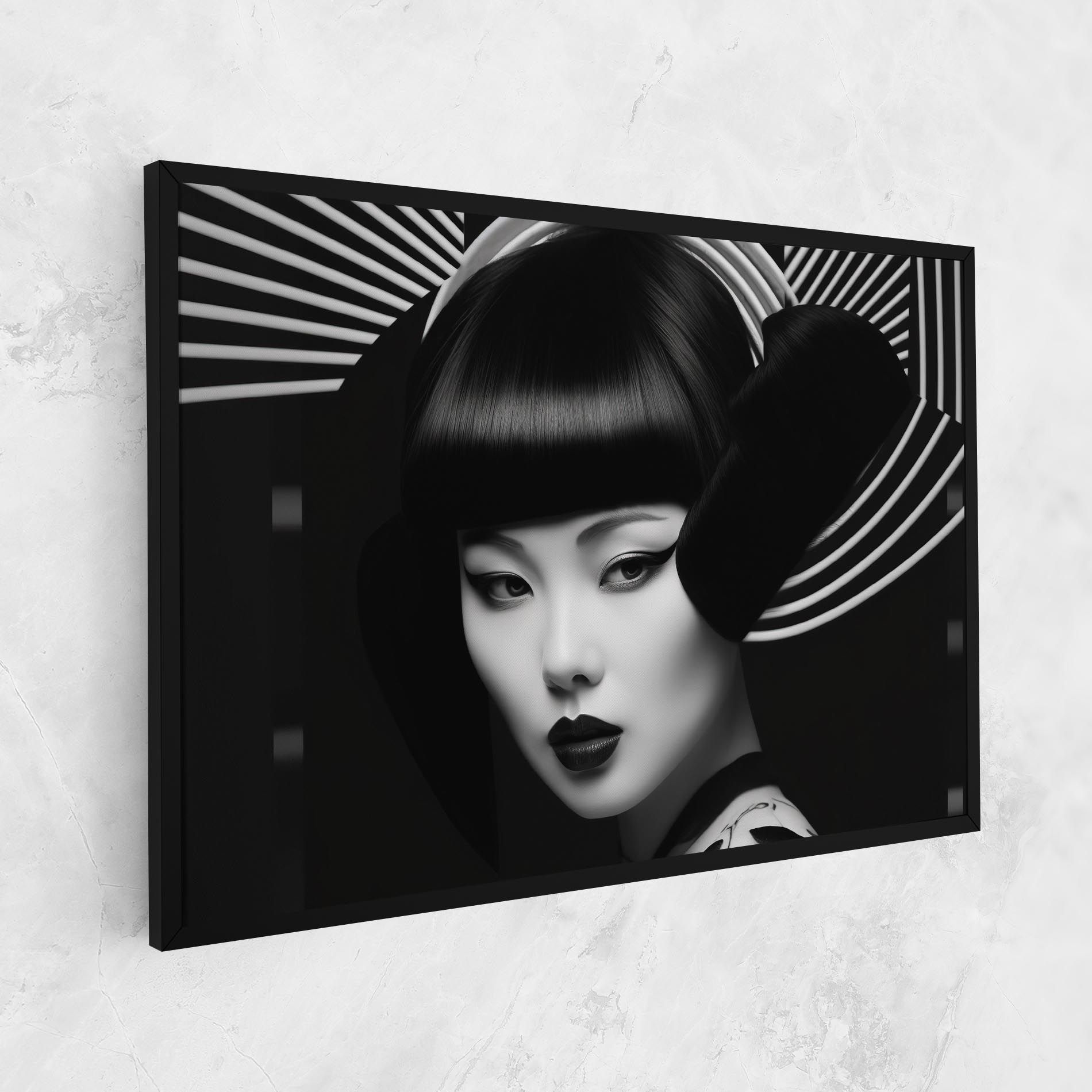 Abstract Asian Woman mockup 1