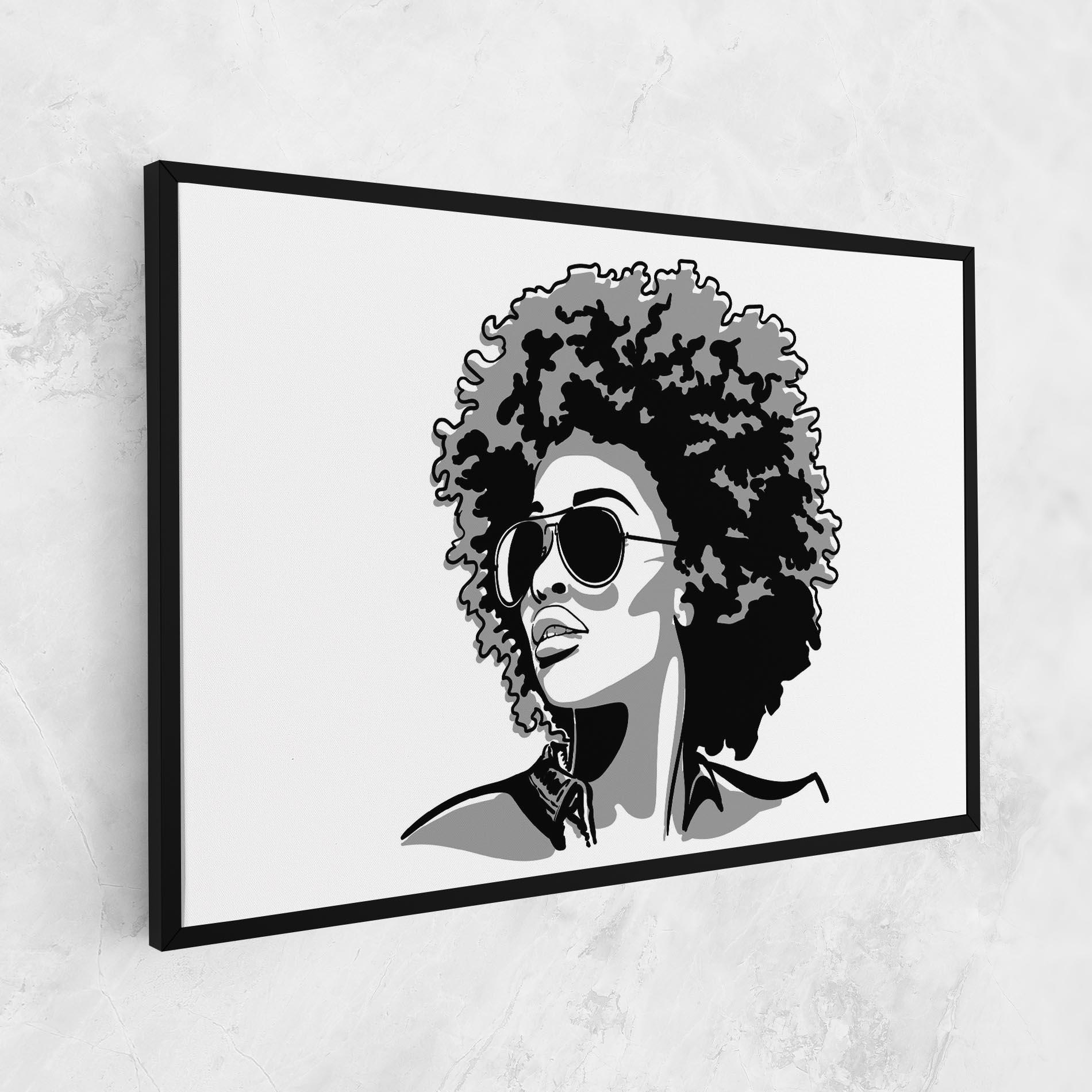 Картина на платно Black Grasses mockup 1