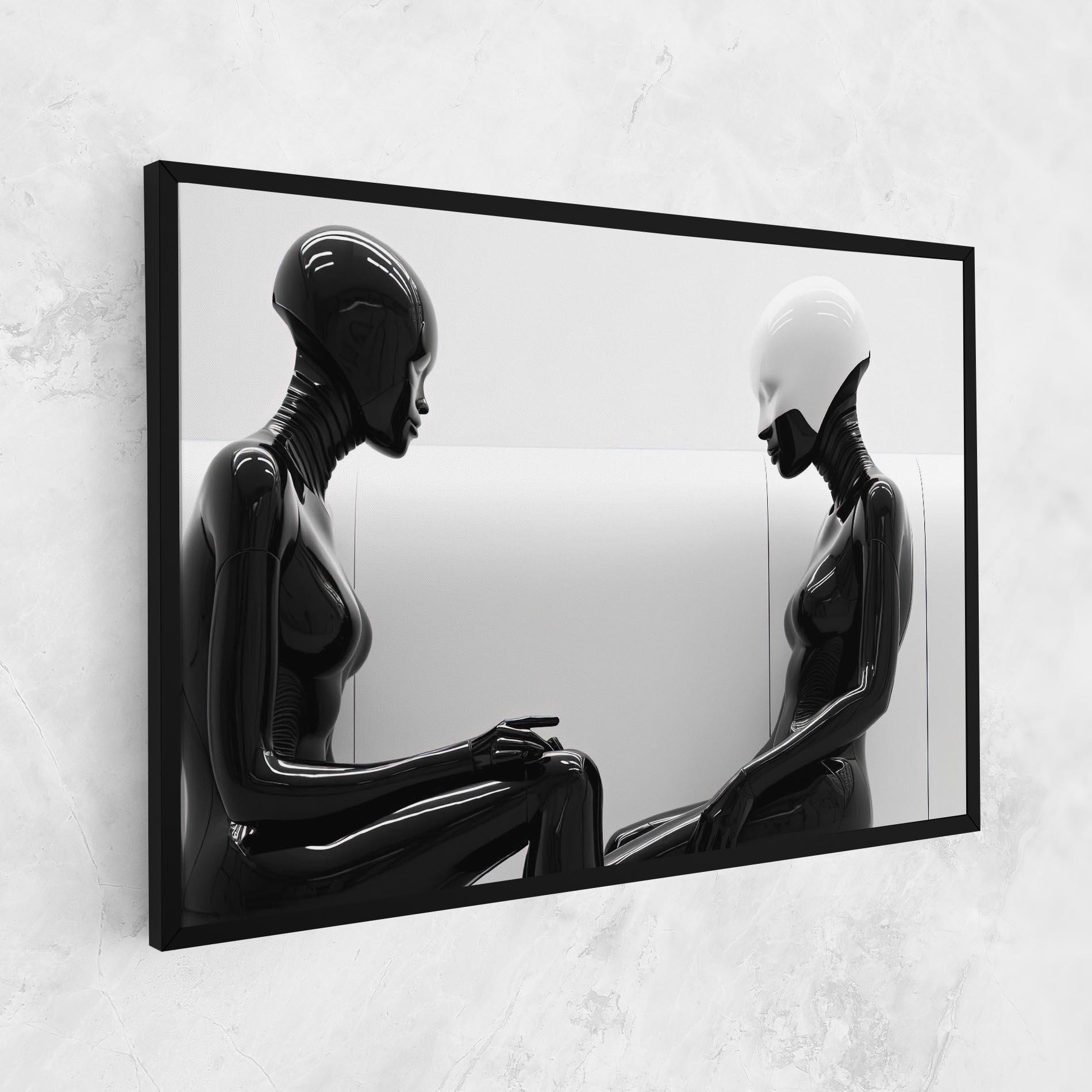 Картина на платно Black Mannequin mockup 1