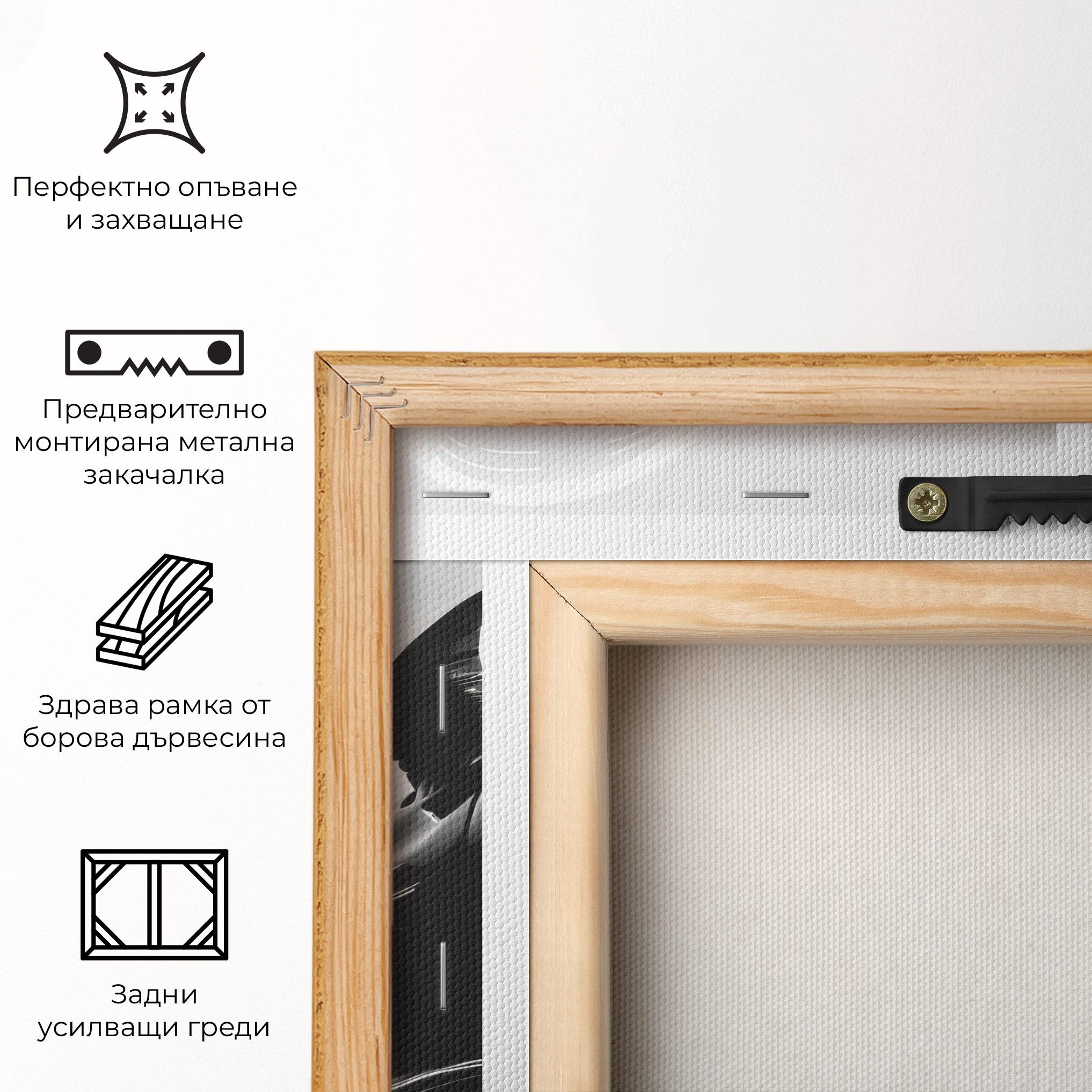 Картина на платно Black Mannequin mockup 5