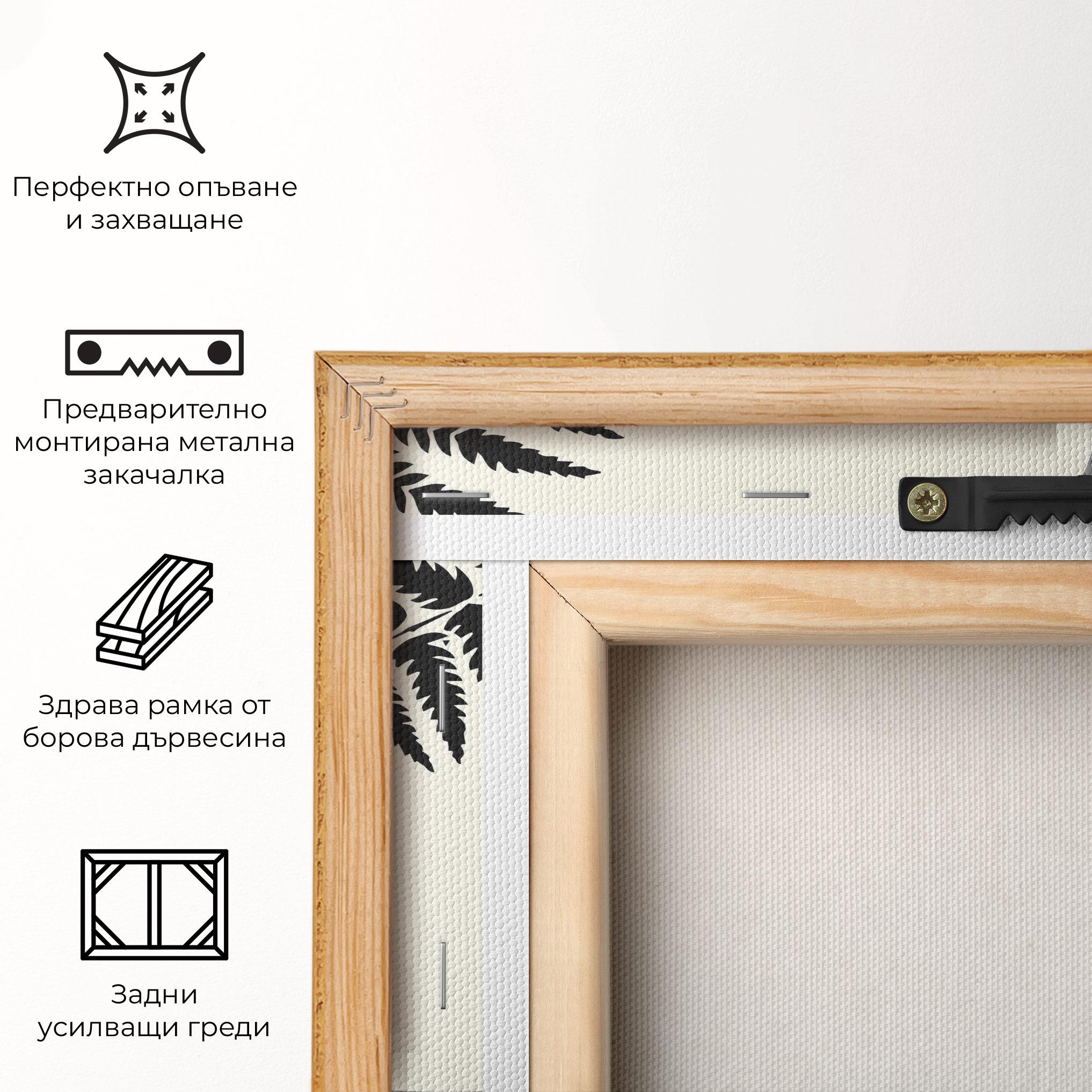 Картина на платно Full Moon Leaf mockup 5