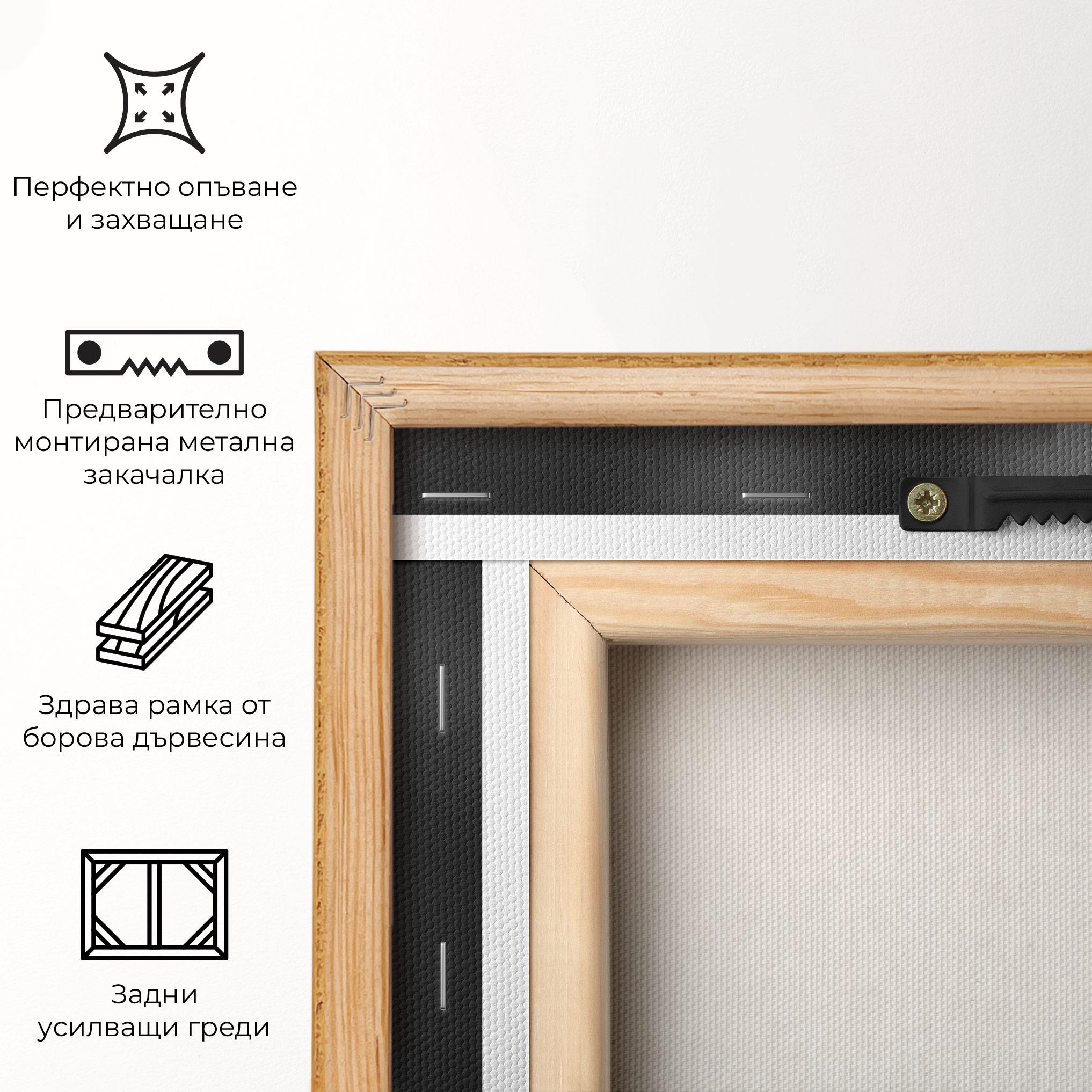 Картина на платно Grey Dandelion mockup 5